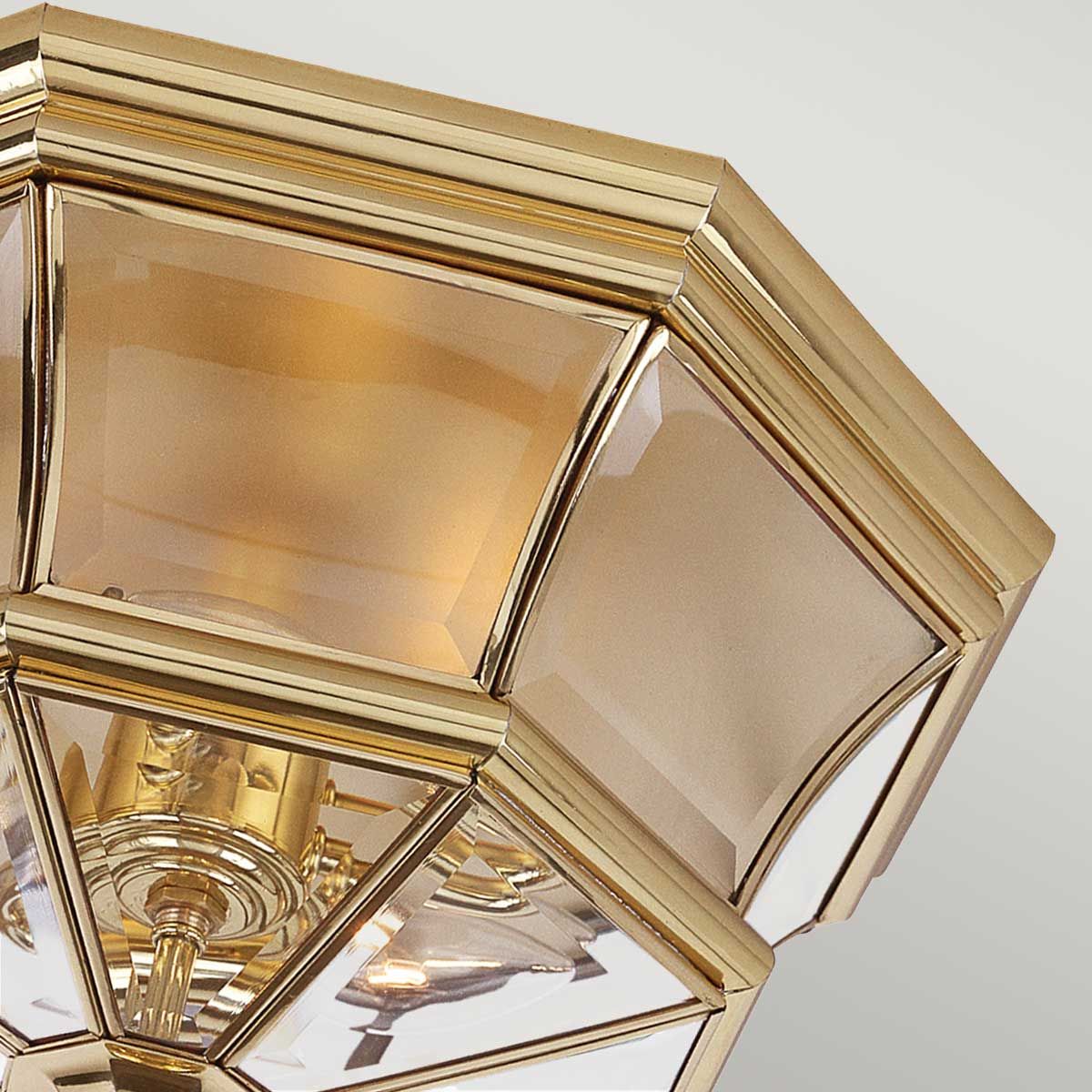 Deckenleuchte Newbury, 3 - flammig, Messing poliert, lackiert - Elsteadlighting - QZ - NEWBURY - F - PB