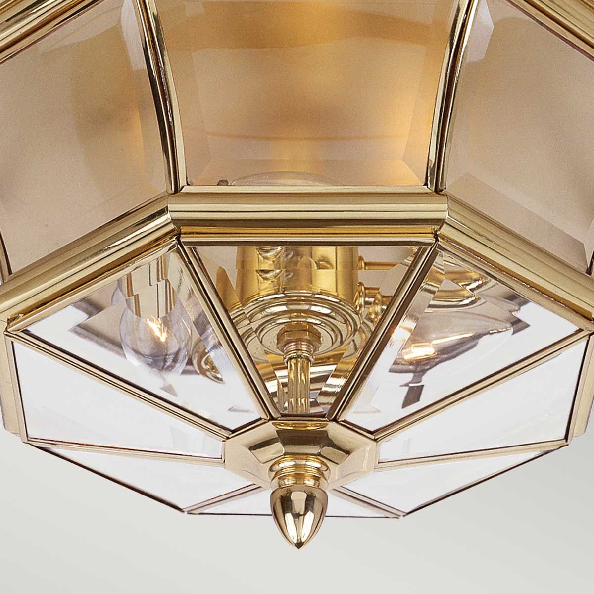 Deckenleuchte Newbury, 3 - flammig, Messing poliert, lackiert - Elsteadlighting - QZ - NEWBURY - F - PB