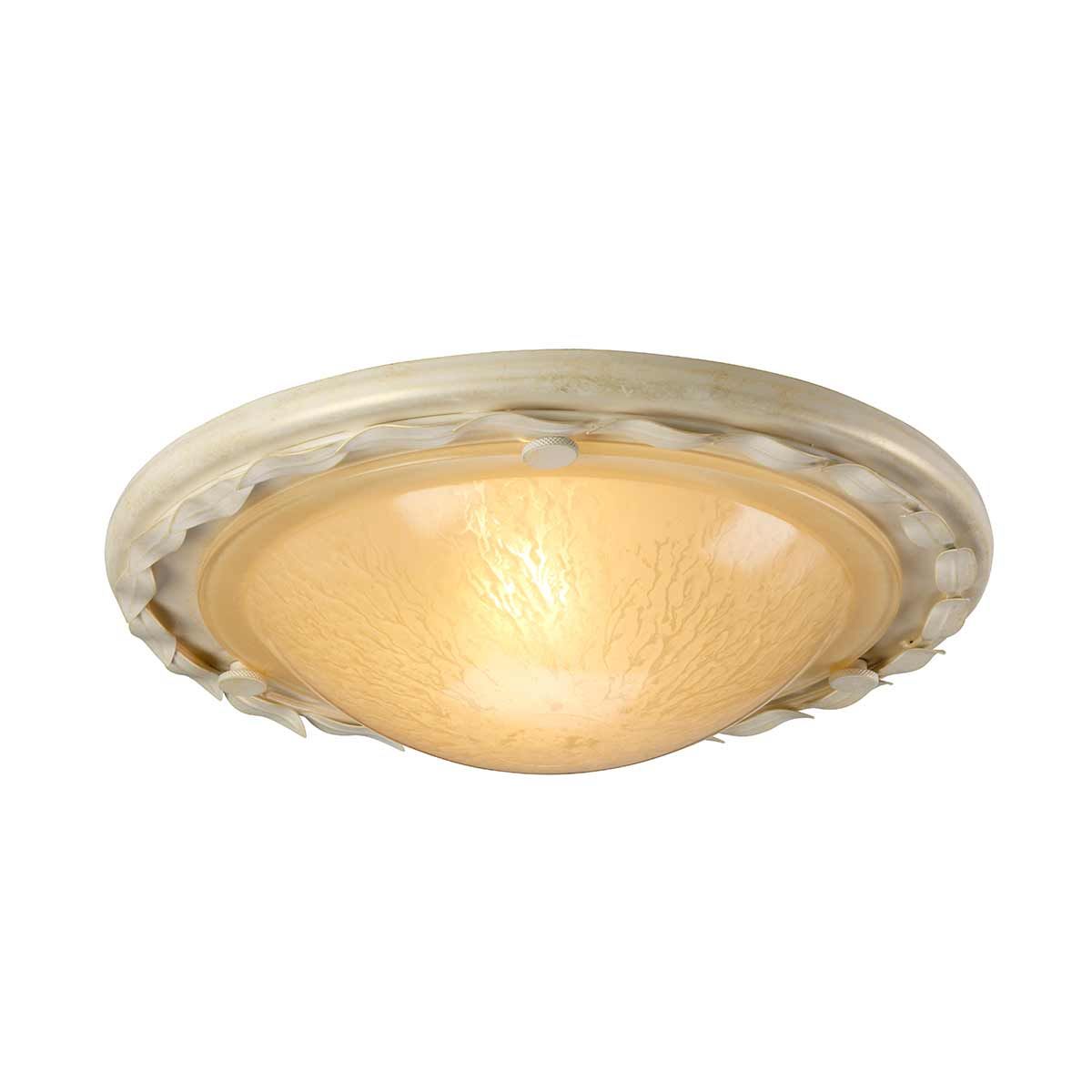 Deckenleuchte Olivia, 1 - flammig, Elfenbein/Goldpatina - Elsteadlighting - OV - F - IV - GOLD
