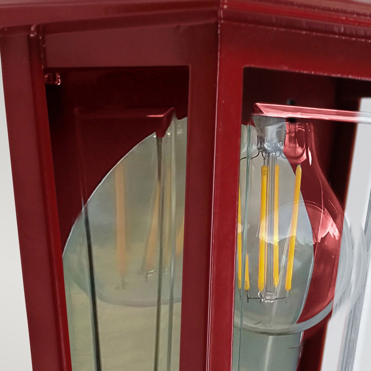 Deco Lane Halbwandlaterne, 1 l, Rot - Elsteadlighting - DECO - LANE7 - RED