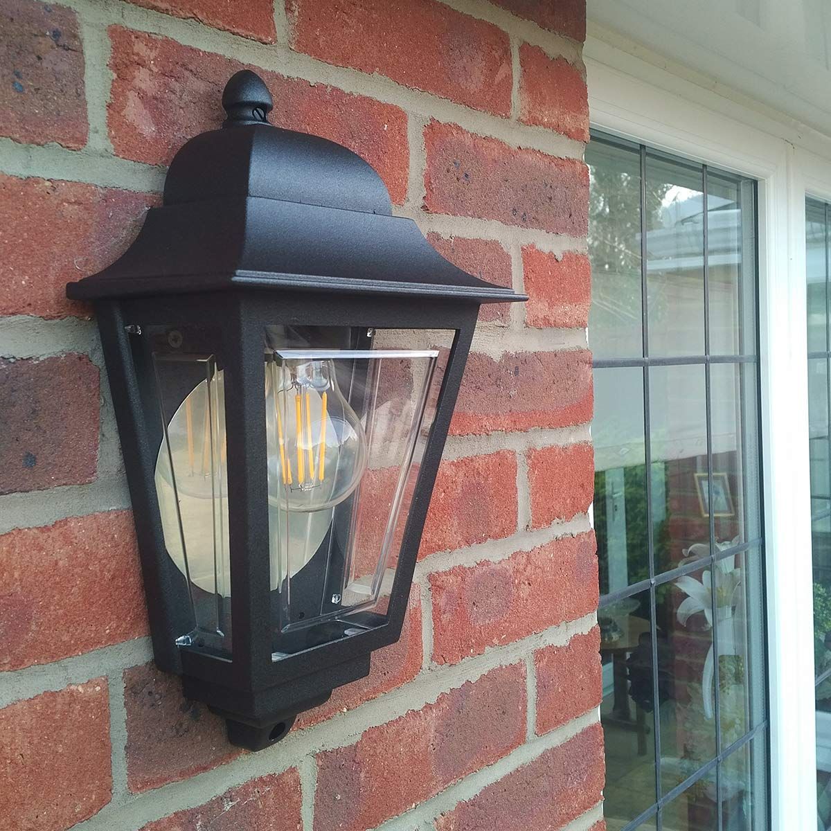 Deco Lane Halbwandlaterne, 1 l, Schwarz - Elsteadlighting - DECO - LANE7 - BLACK