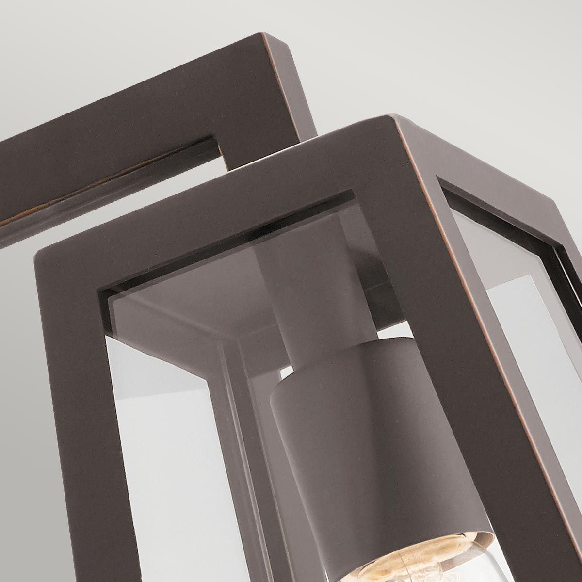 Delison 1 - flammige Wandlaterne - Mittelgroß - Geriebene Bronze - Elsteadlighting - KL - DELISON - M - RZ