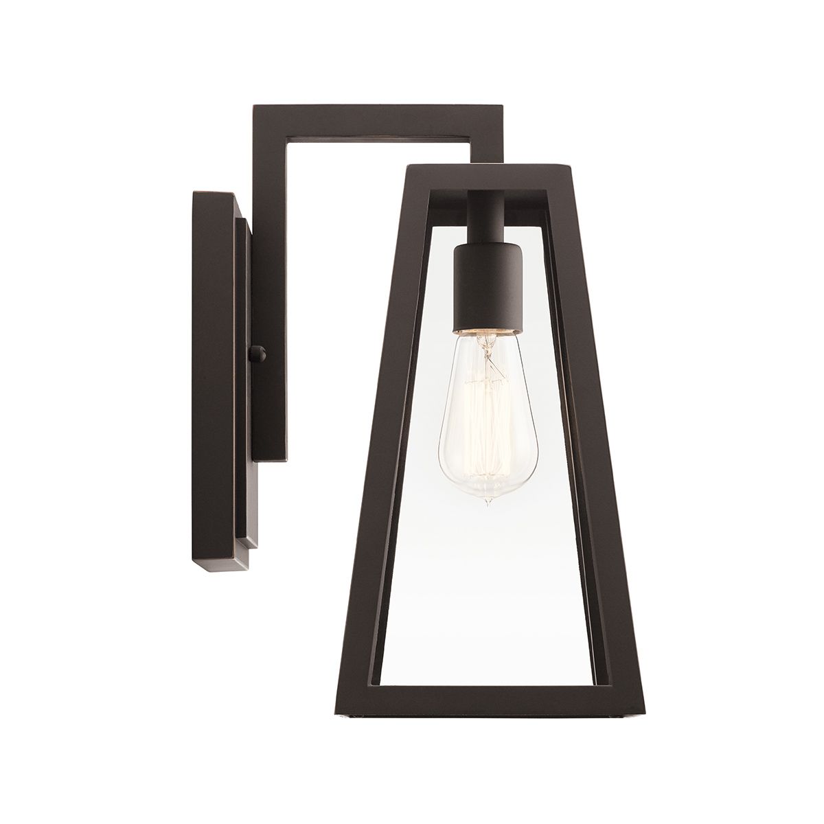 Delison 1 - flammige Wandlaterne - Mittelgroß - Geriebene Bronze - Elsteadlighting - KL - DELISON - M - RZ