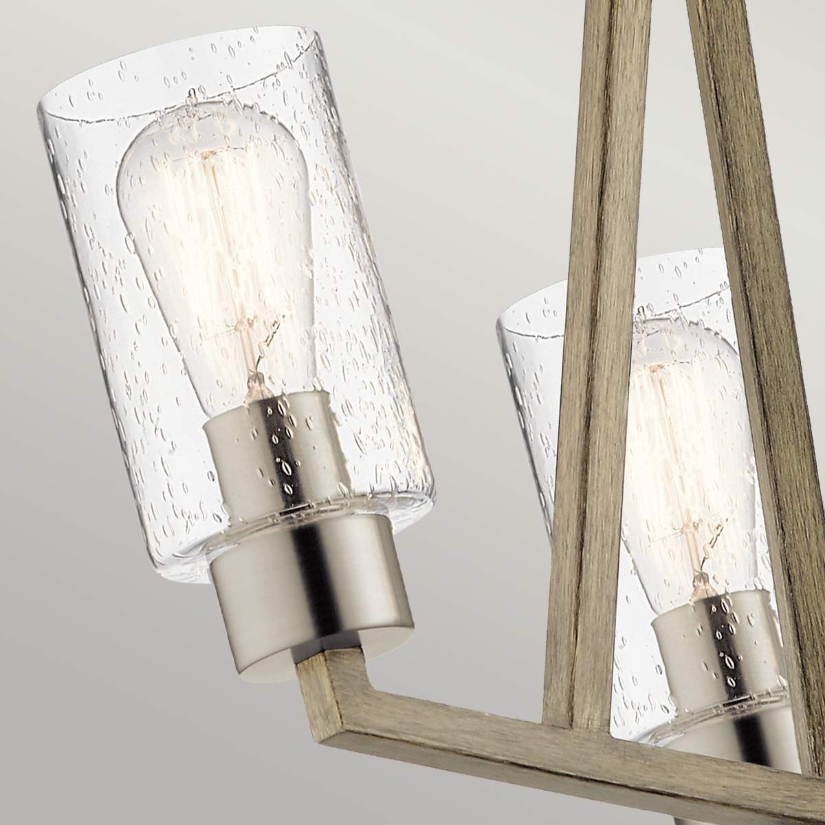 Deryn Kronleuchter mit 3 Lichtern, Antikgrau im Used-Look - Elsteadlighting - leuchtengrosshandel24