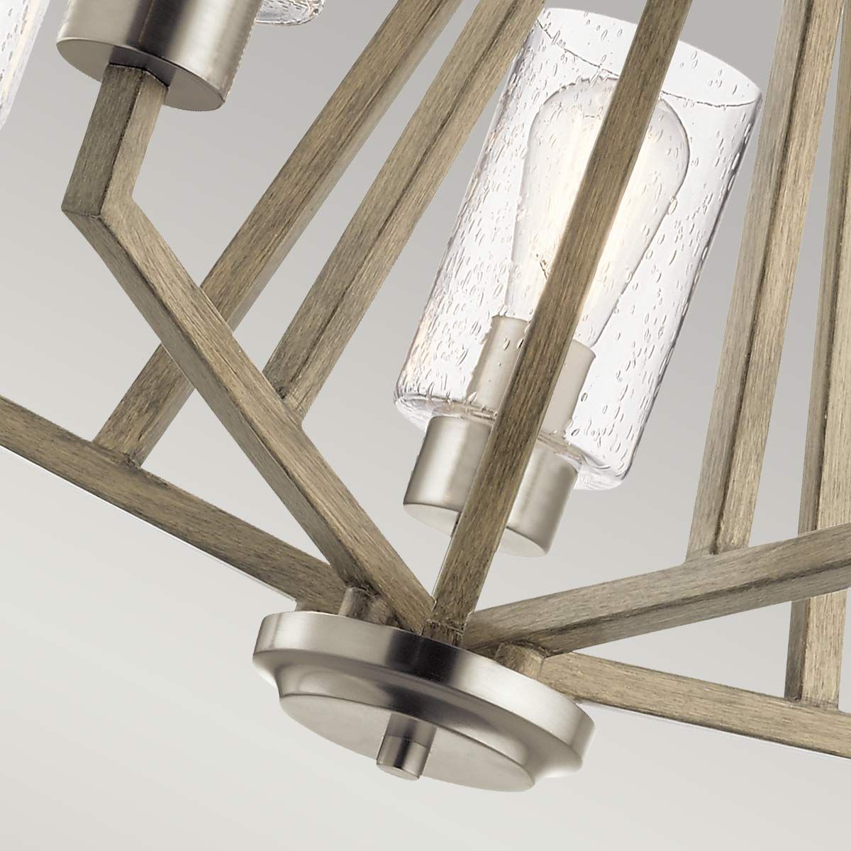 Deryn Kronleuchter mit 5 Lichtern, Antikgrau im Used-Look - Elsteadlighting - leuchtengrosshandel24