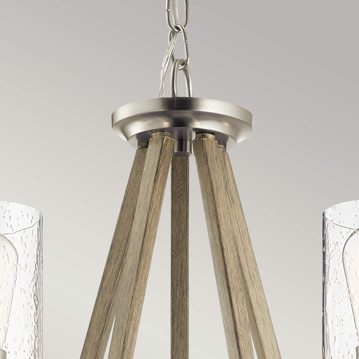 Deryn Kronleuchter mit 5 Lichtern, Antikgrau im Used-Look - Elsteadlighting - leuchtengrosshandel24