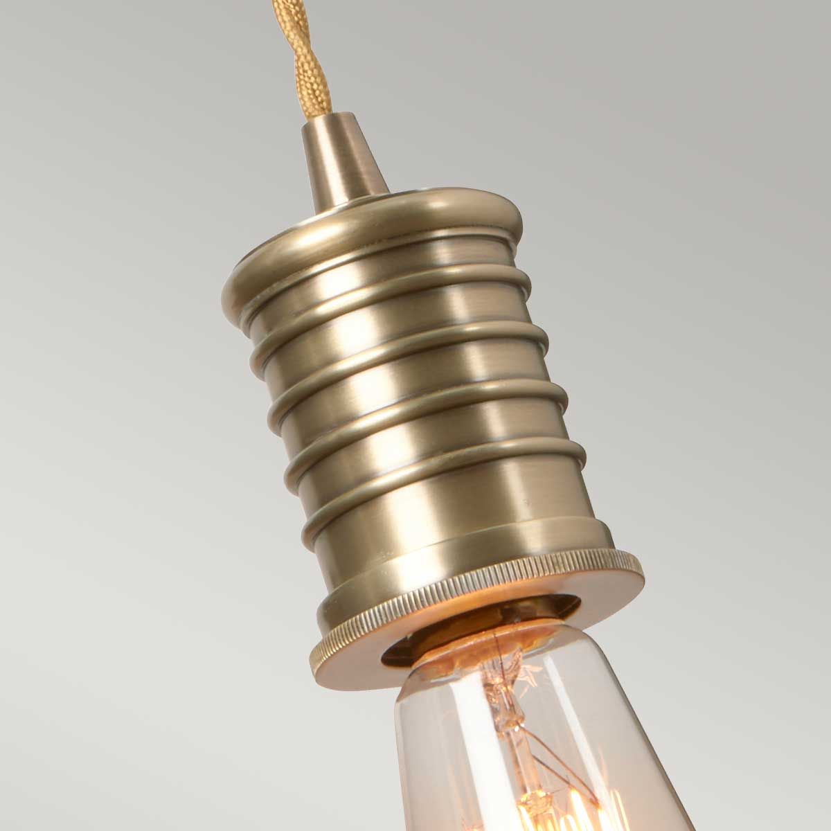 Douille 1-flammige Wandleuchte - Gealtertes Messing - Elsteadlighting - leuchtengrosshandel24