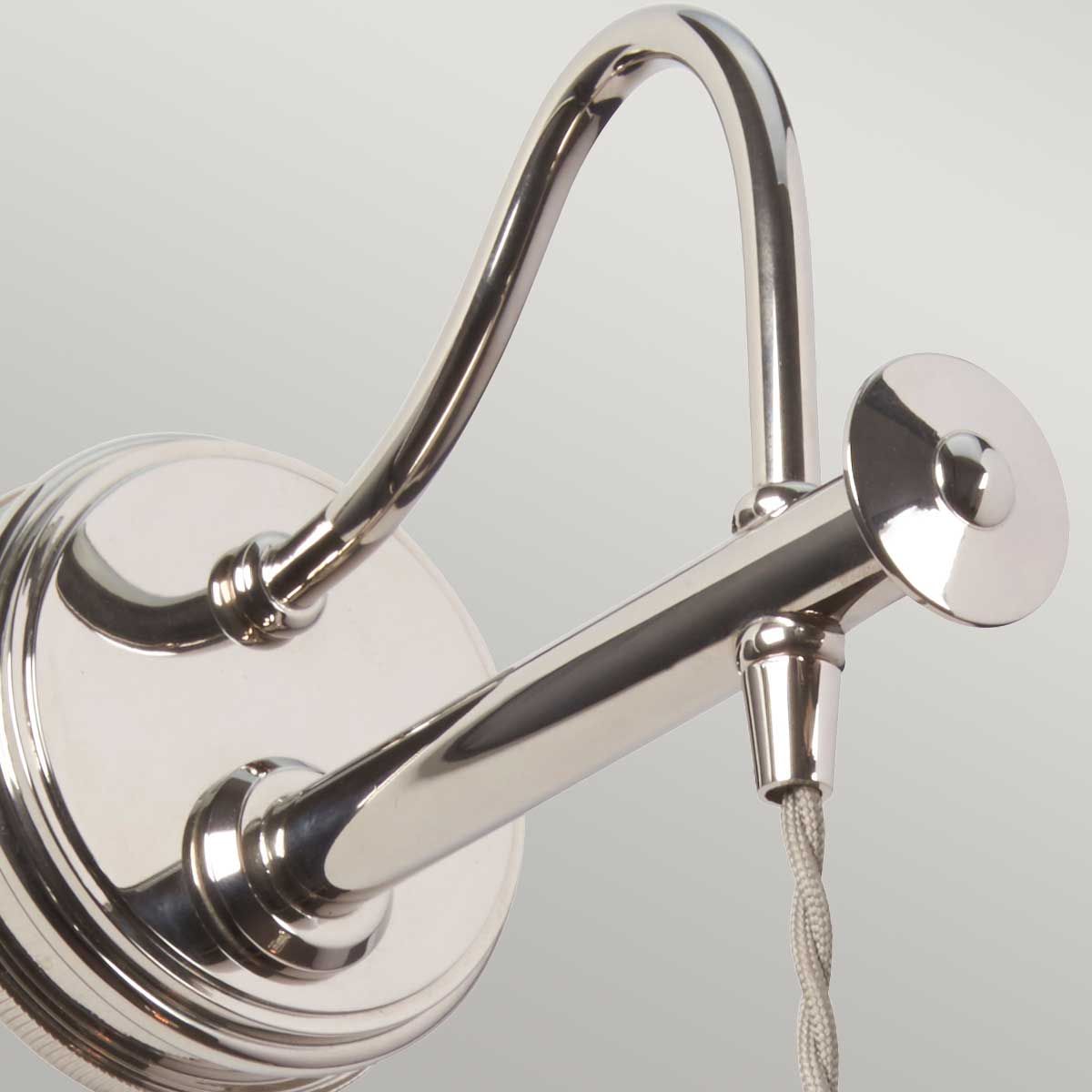 Douille 1-flammige Wandleuchte - Poliertes Nickel - Elsteadlighting - leuchtengrosshandel24