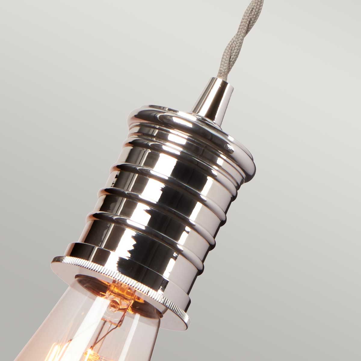 Douille 1-flammige Wandleuchte - Poliertes Nickel - Elsteadlighting - leuchtengrosshandel24