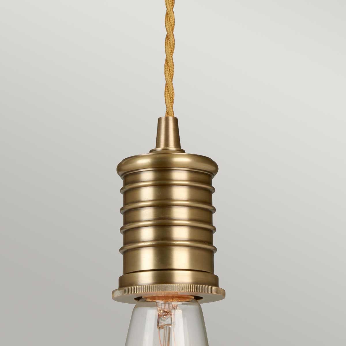 Douille 1-Licht-Pendelleuchte – gealtertes Messing - Elsteadlighting - leuchtengrosshandel24