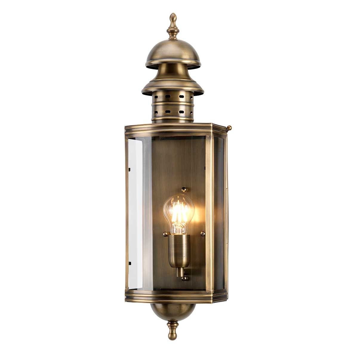 Downing Street 1 l Wandlaterne - gealtertes Messing - Elsteadlighting - DOWNING - STREET