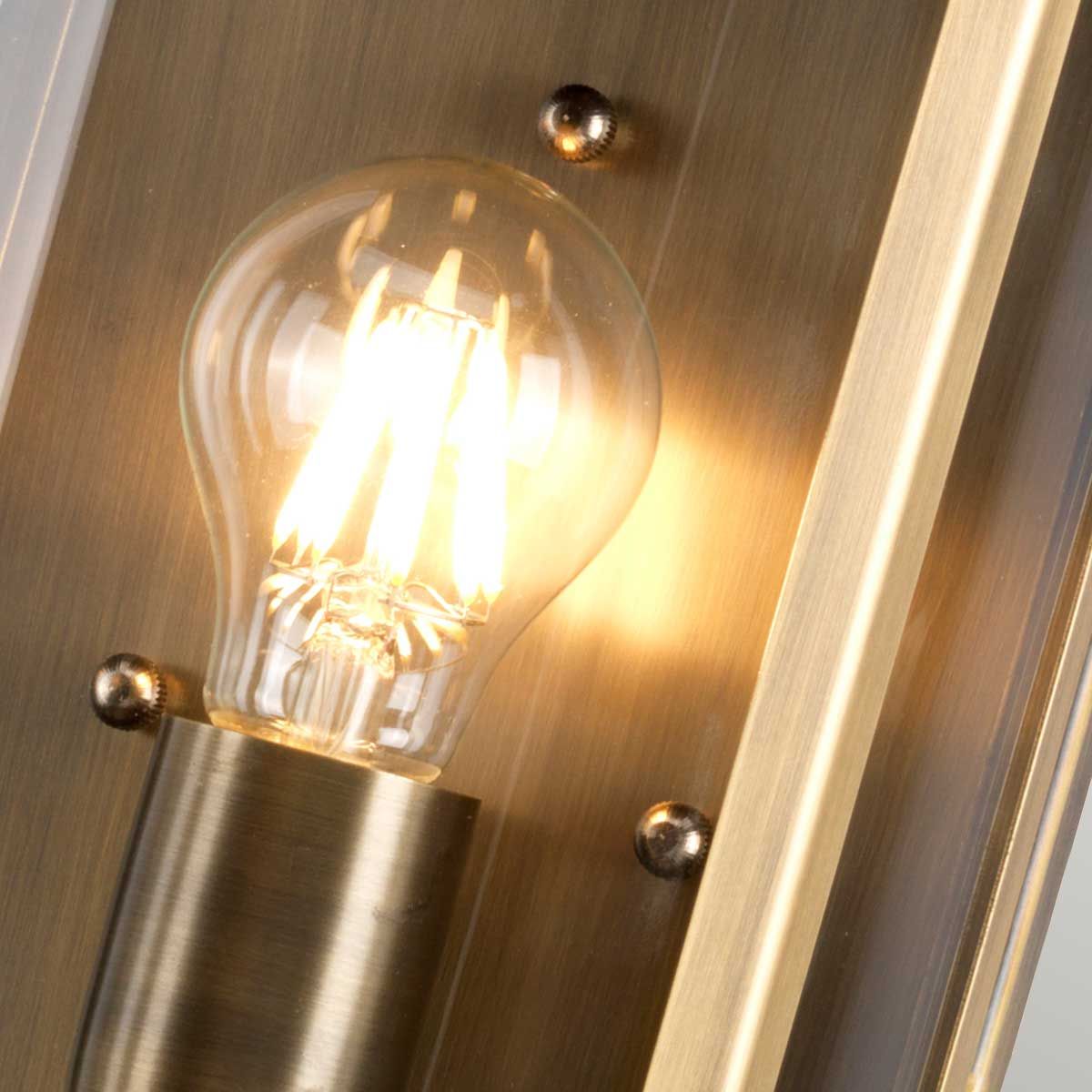 Downing Street 1 l Wandlaterne - gealtertes Messing - Elsteadlighting - DOWNING - STREET