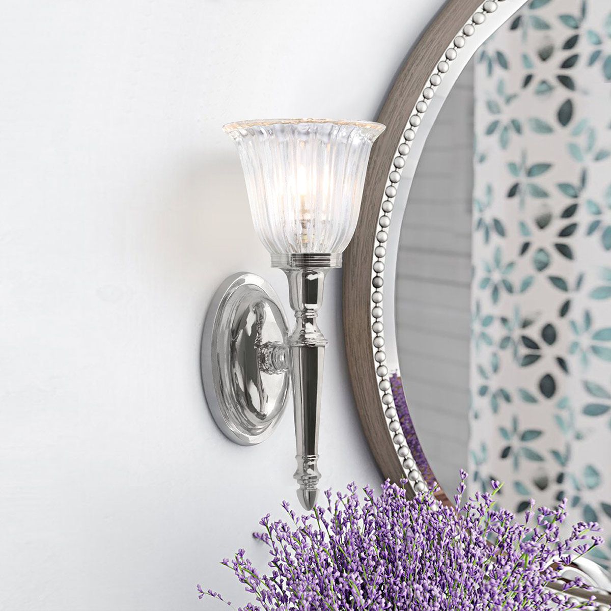 Dryden 1-flammige Wandleuchte - Poliertes Chrom - Elsteadlighting - leuchtengrosshandel24