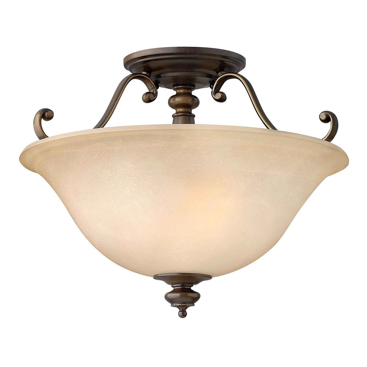 Dunhill 2-flammige Halbdeckenleuchte - Royal Bronze - Elsteadlighting - leuchtengrosshandel24