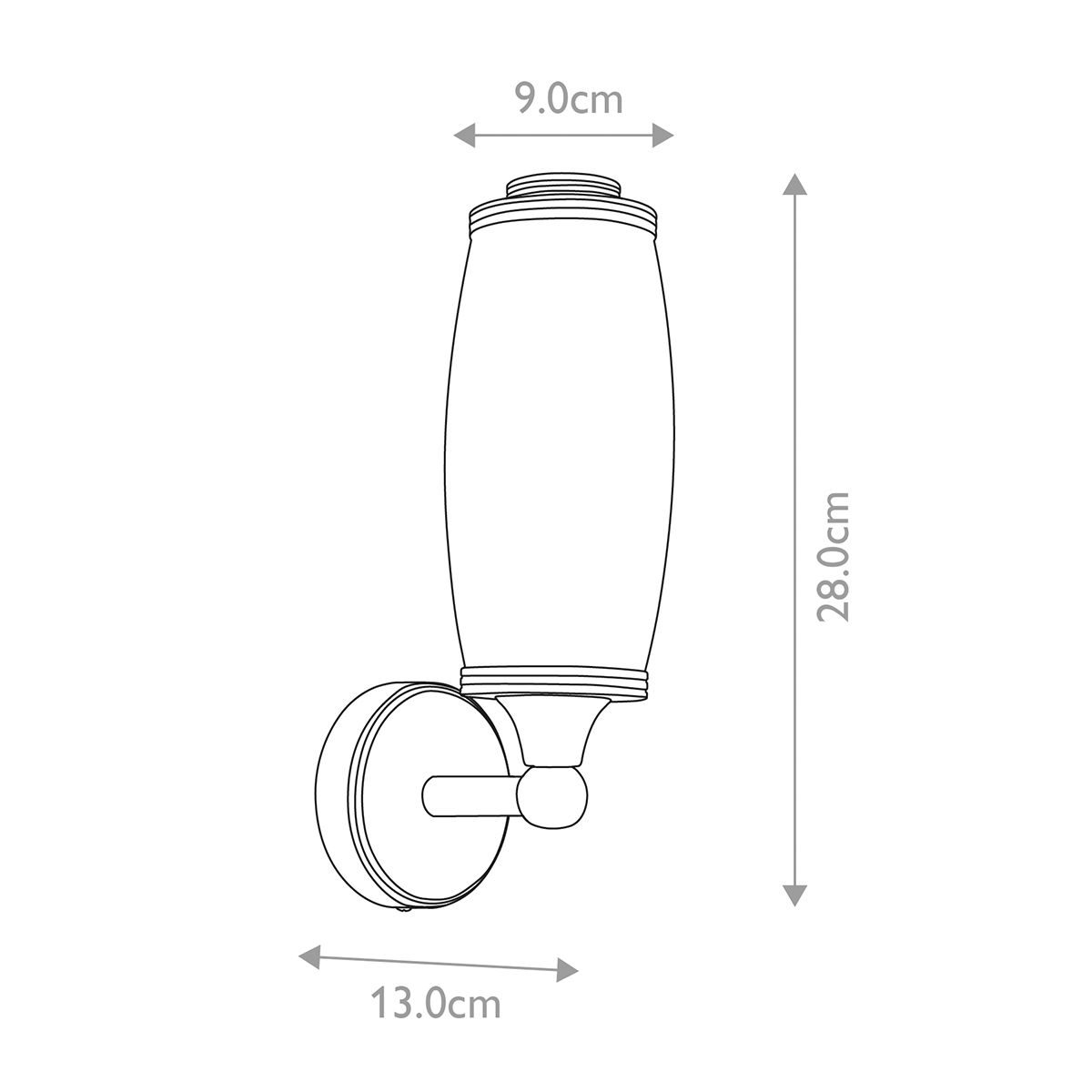 Eliot 1-flammige Wandleuchte - Poliertes Messing - Elsteadlighting - leuchtengrosshandel24