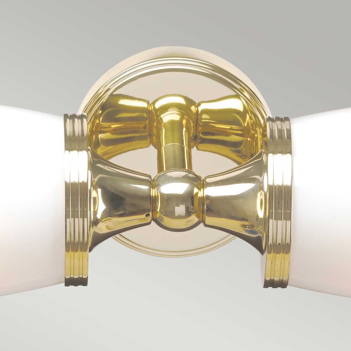 Eliot 2-flammige Wandleuchte - Poliertes Messing - Elsteadlighting - leuchtengrosshandel24