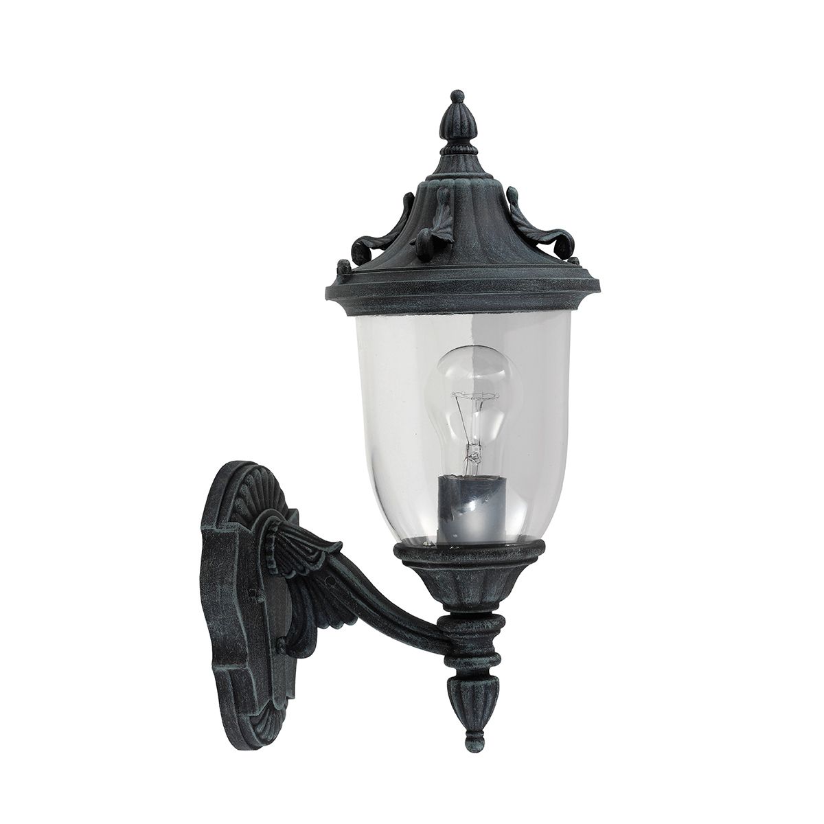 Elkstone 1 - flammige Wandlaterne - Grünspan - Elsteadlighting - GZH - ELK1