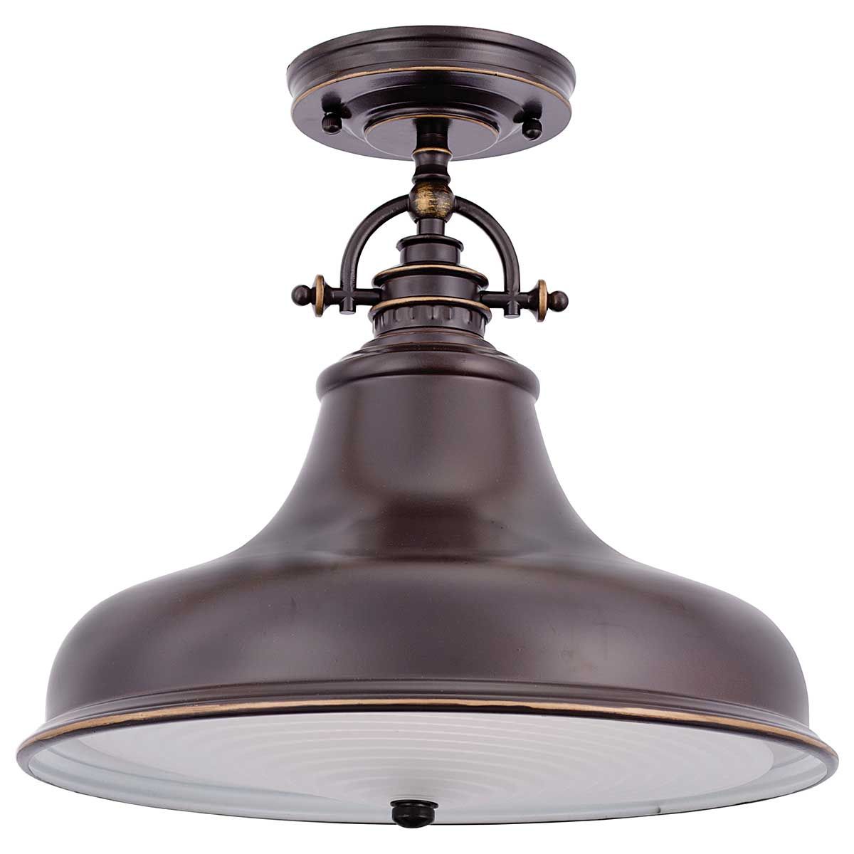 Emery 1-flammige Pendelleuchte, mittelgroß, Palladio-Bronze - Elsteadlighting - leuchtengrosshandel24