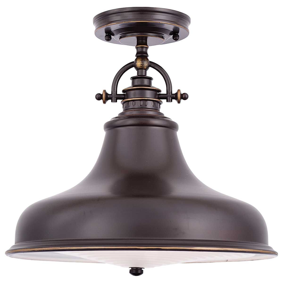 Emery 1-flammige Pendelleuchte, mittelgroß, Palladio-Bronze - Elsteadlighting - leuchtengrosshandel24