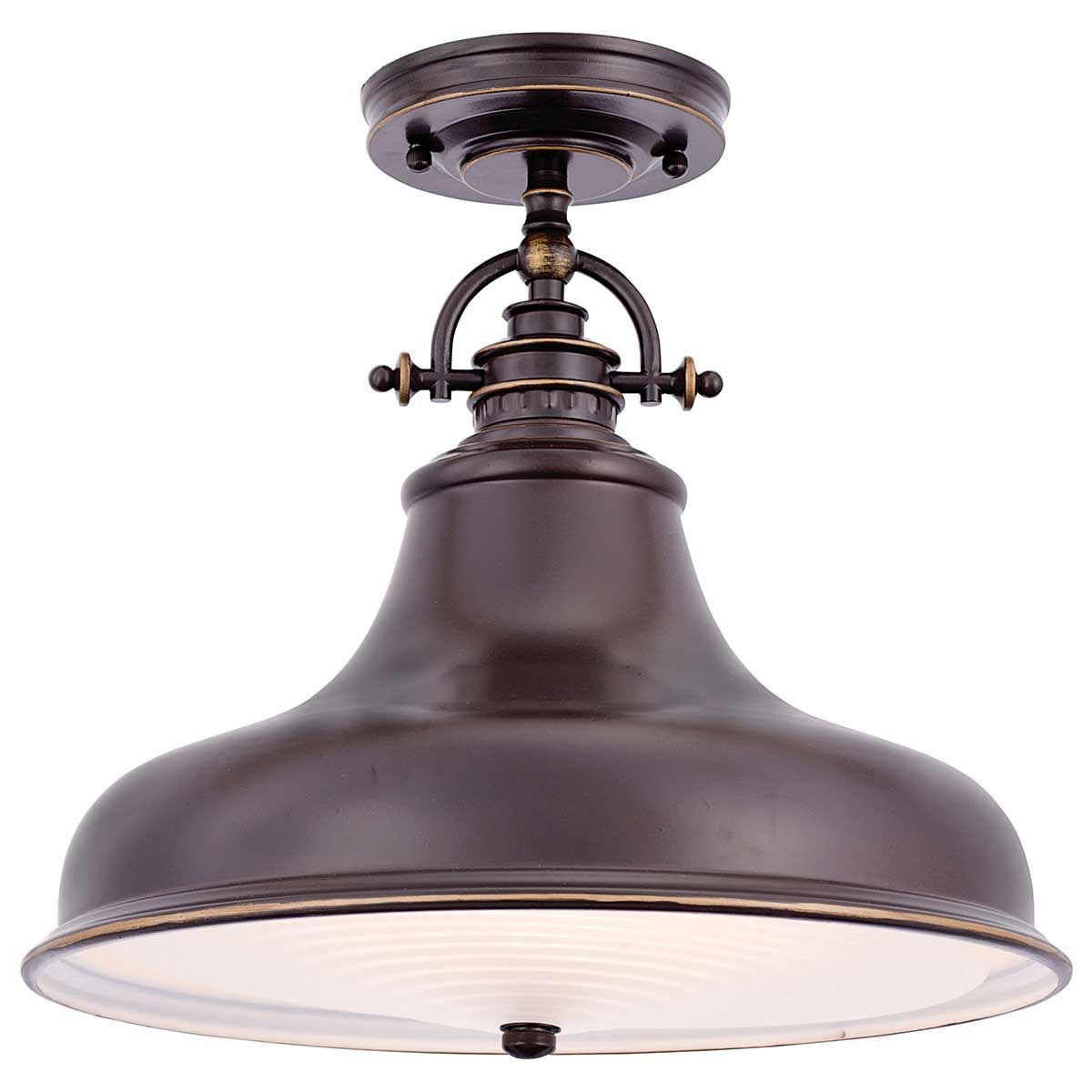 Emery 1-flammige Pendelleuchte, mittelgroß, Palladio-Bronze - Elsteadlighting - leuchtengrosshandel24