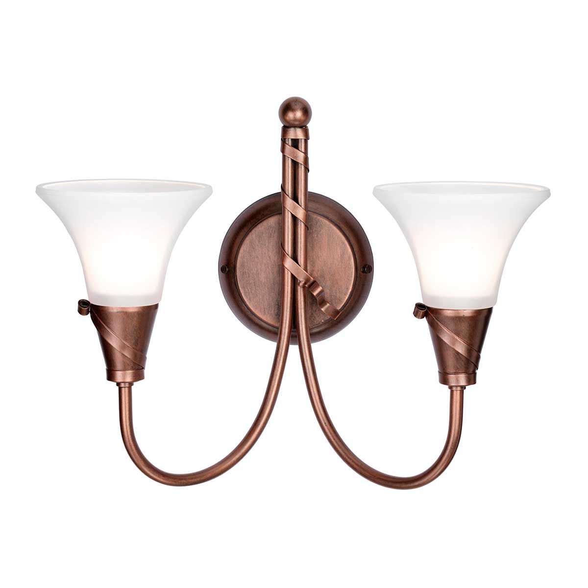 Emily 2-flammige Wandleuchte - Kupferpatina - Elsteadlighting - leuchtengrosshandel24
