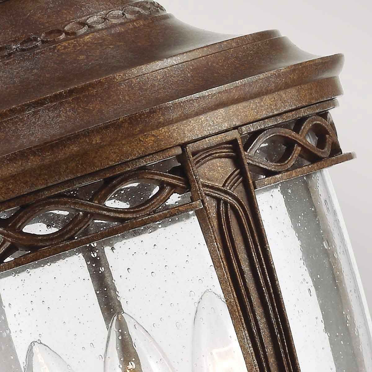 English Bridle 3 - flammige große Kettenlaterne - Britische Bronze - Elsteadlighting - FE - EB8 - L - BRB