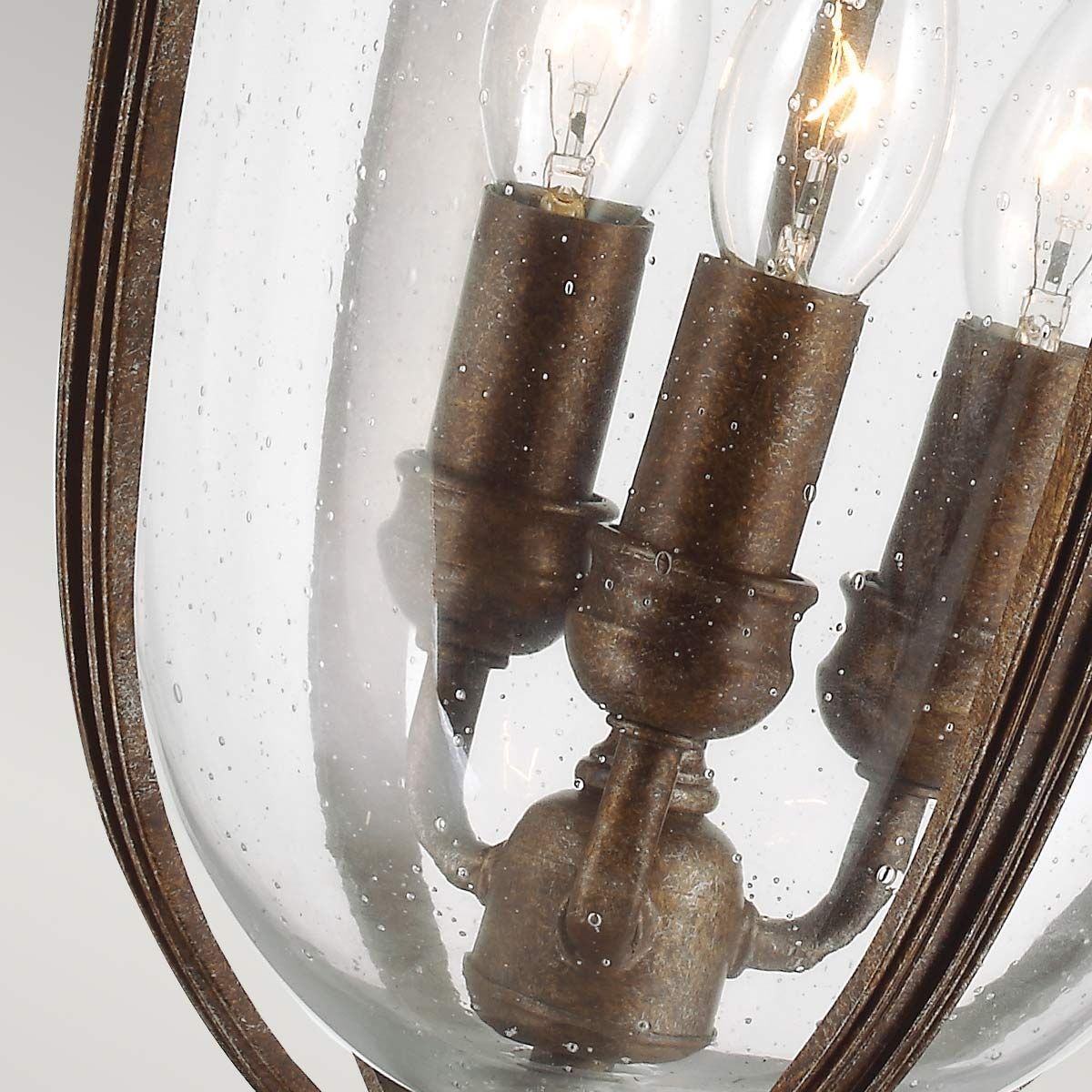 English Bridle 3 - flammige große Kettenlaterne - Britische Bronze - Elsteadlighting - FE - EB8 - L - BRB