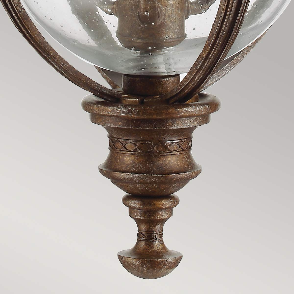 English Bridle 3 - flammige große Kettenlaterne - Britische Bronze - Elsteadlighting - FE - EB8 - L - BRB
