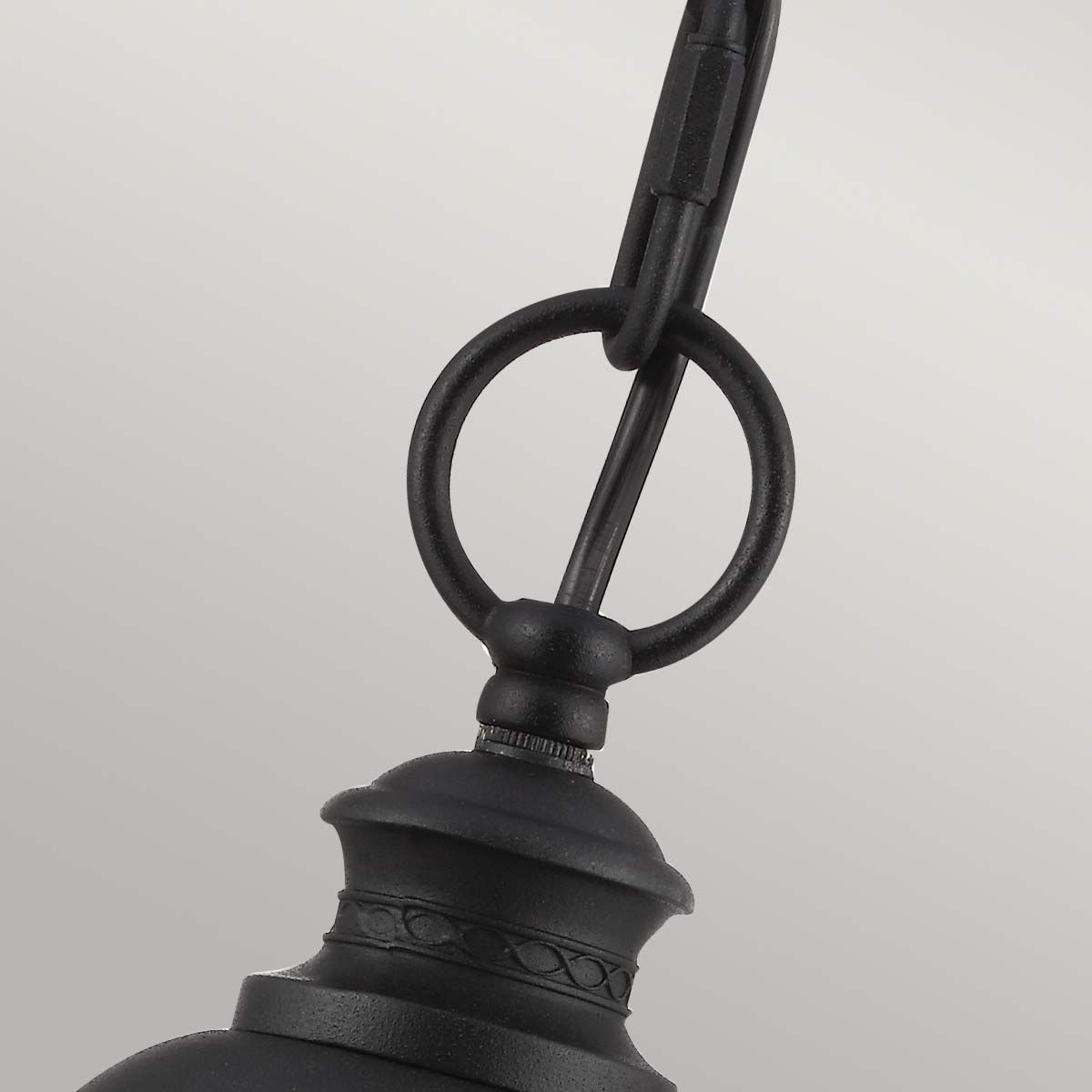 English Bridle 3 - flammige große Kettenlaterne - Schwarz - Elsteadlighting - FE - EB8 - L - BLK