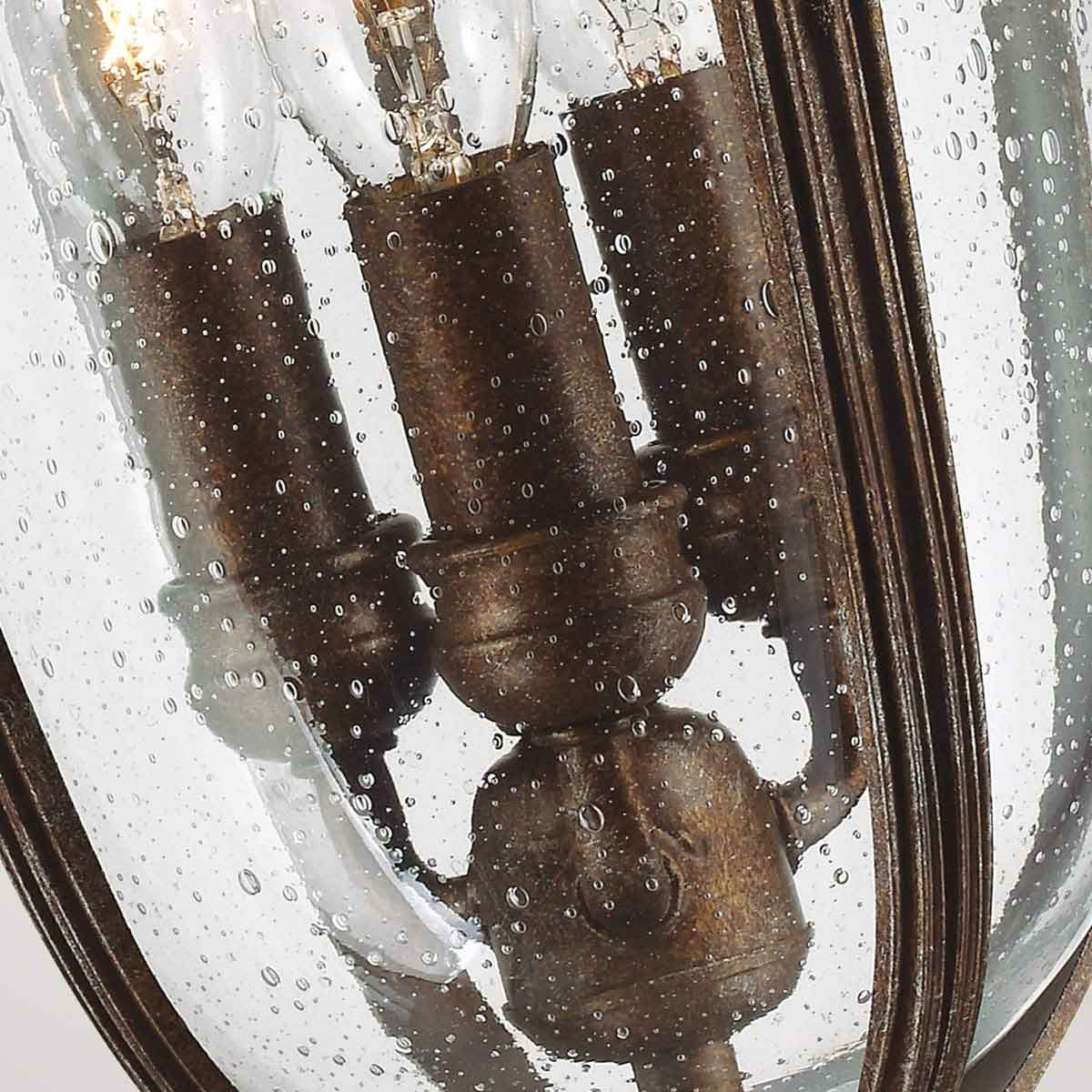 English Bridle 3 - flammige mittelgroße Kettenlaterne - Britische Bronze - Elsteadlighting - FE - EB8 - M - BRB