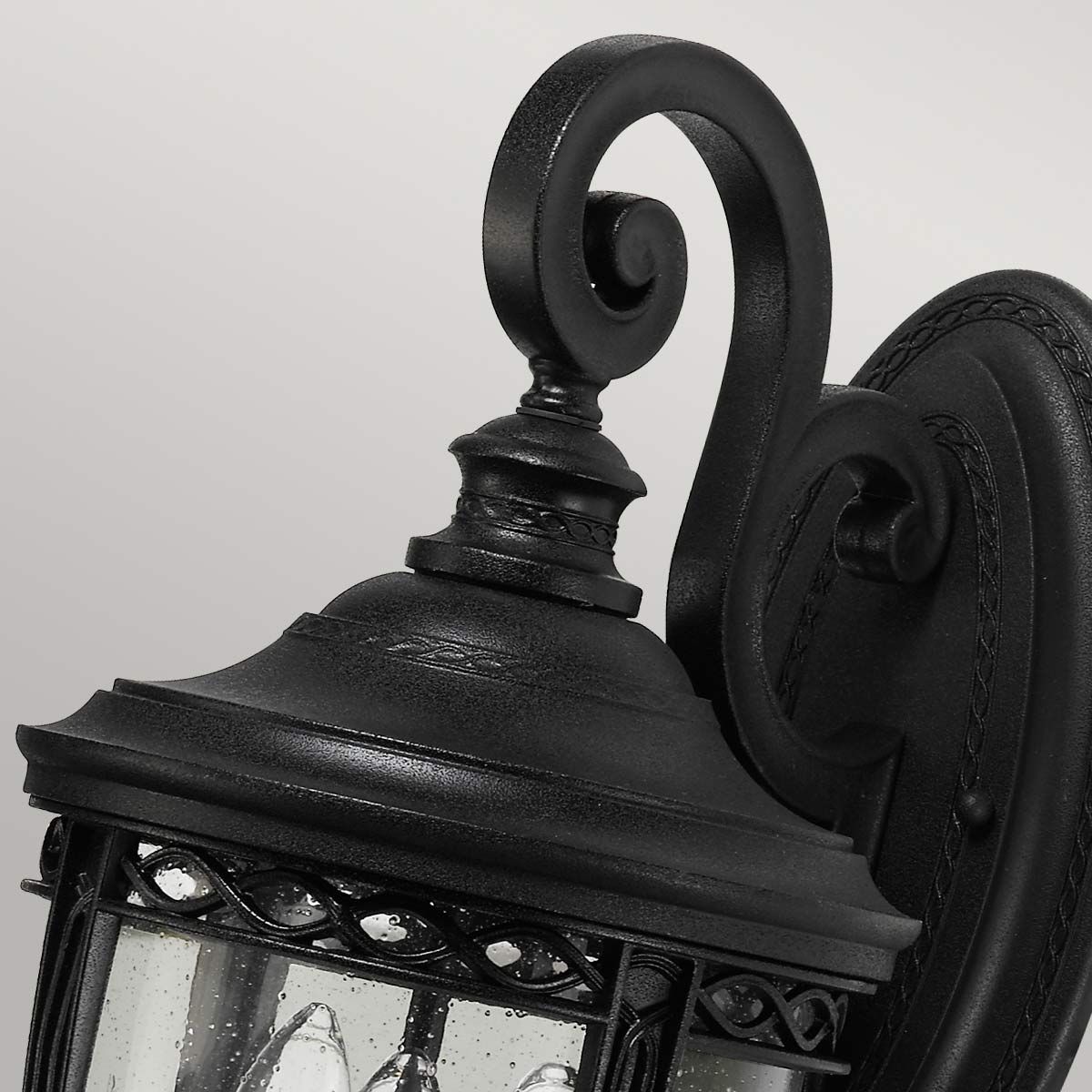 English Bridle 3 - flammige mittelgroße Wandlaterne - Schwarz - Elsteadlighting - FE - EB2 - M - BLK