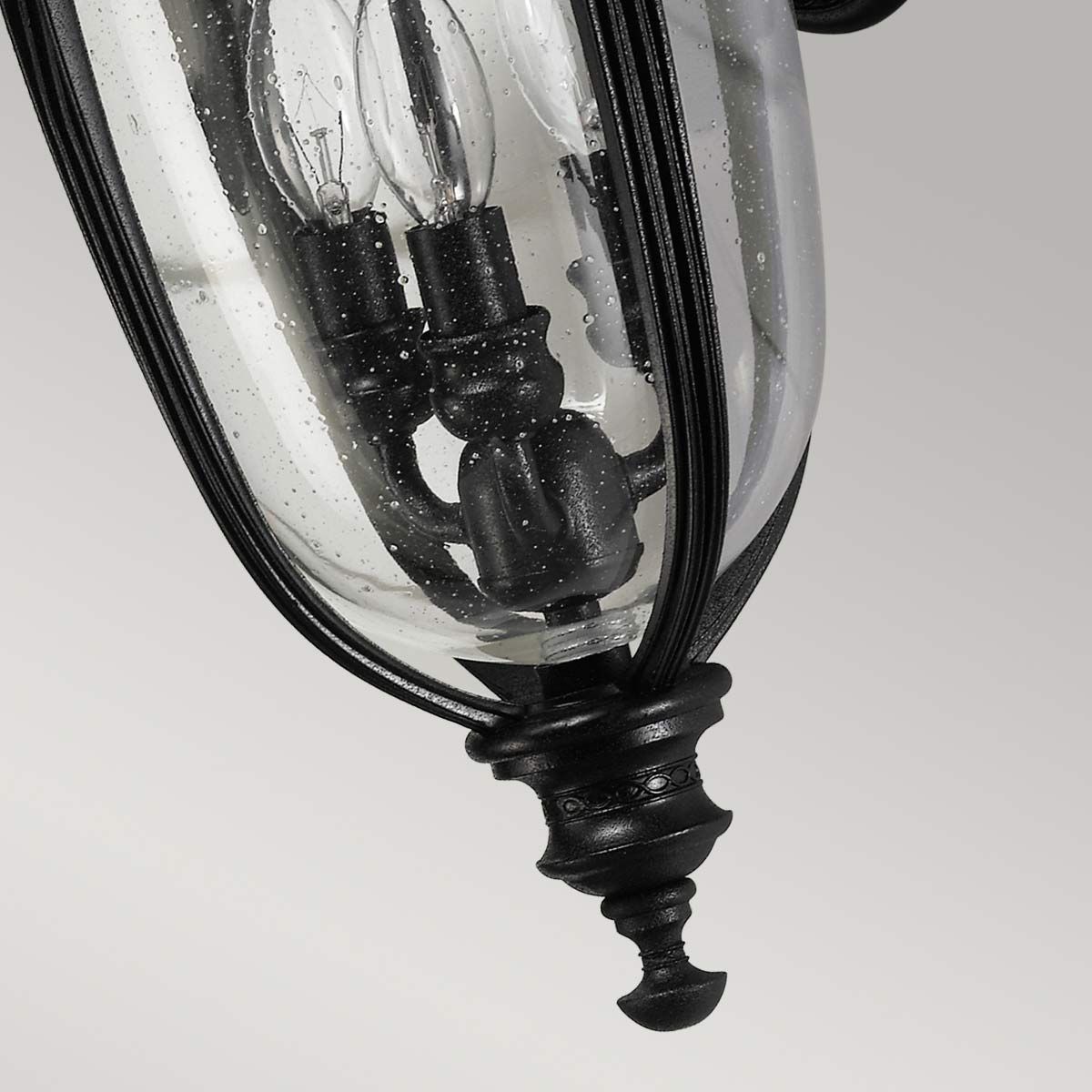 English Bridle 3 - flammige mittelgroße Wandlaterne - Schwarz - Elsteadlighting - FE - EB2 - M - BLK