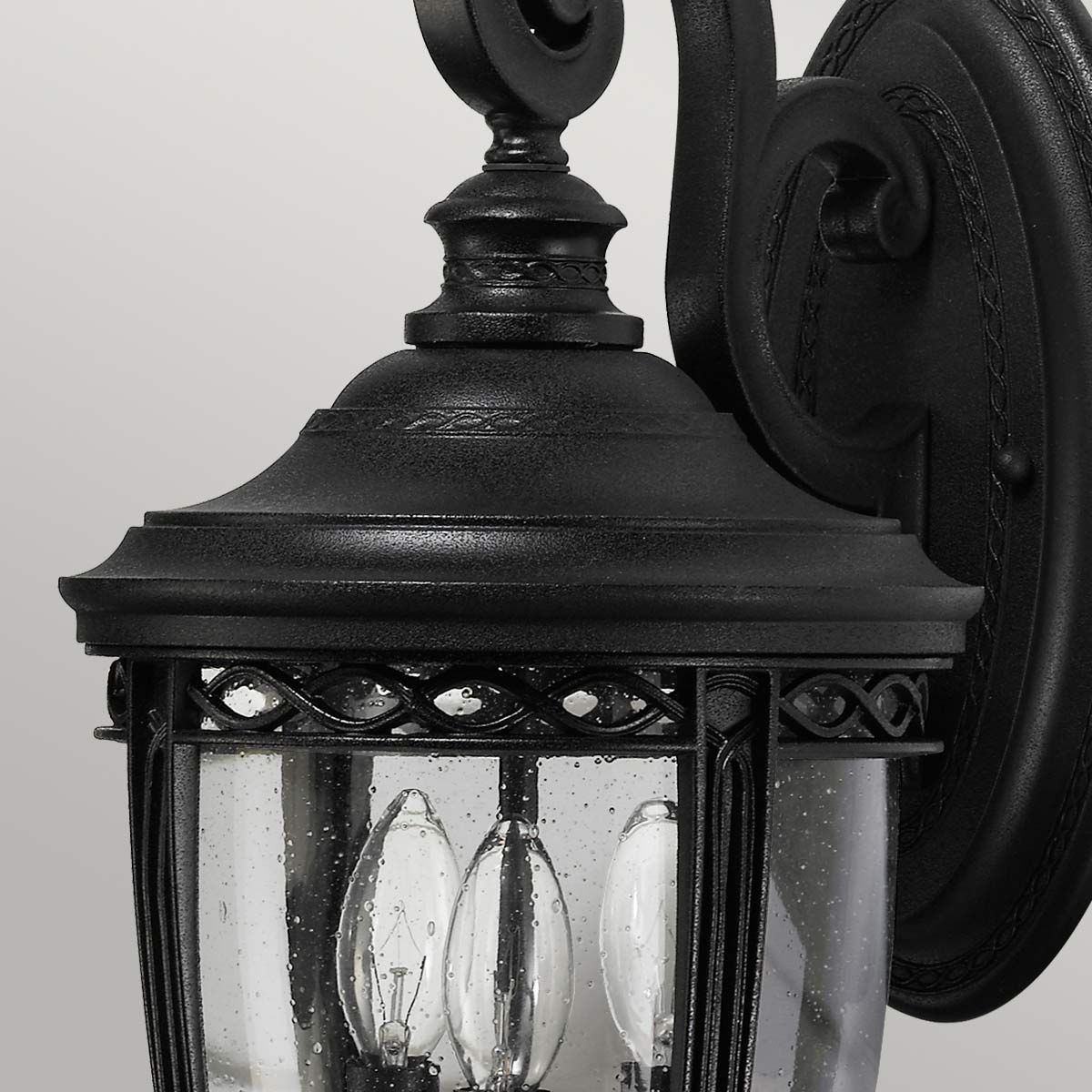 English Bridle 3 - flammige mittelgroße Wandlaterne - Schwarz - Elsteadlighting - FE - EB2 - M - BLK