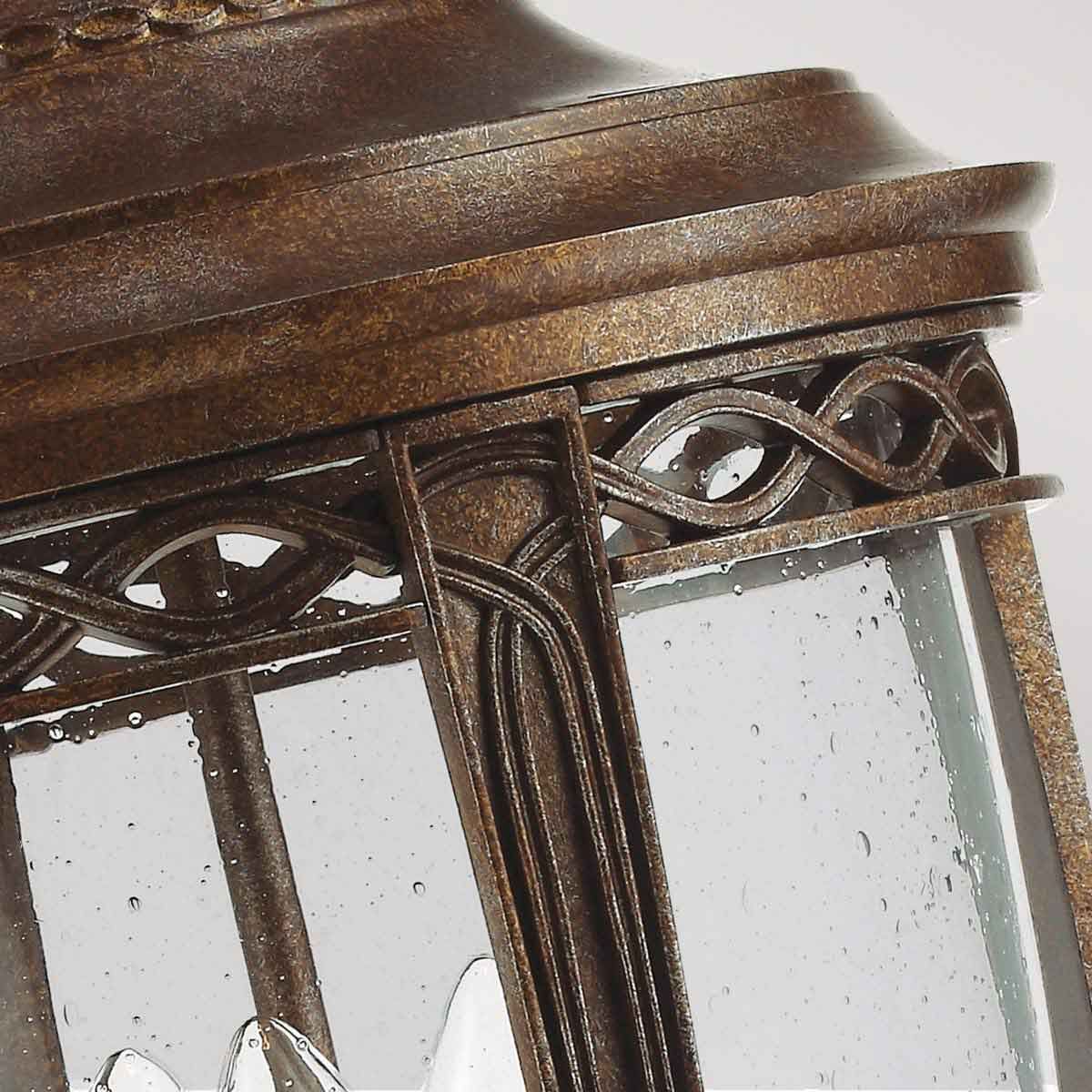 English Bridle 3 - flammiger großer Sockel - Britische Bronze - Elsteadlighting - FE - EB3 - L - BRB