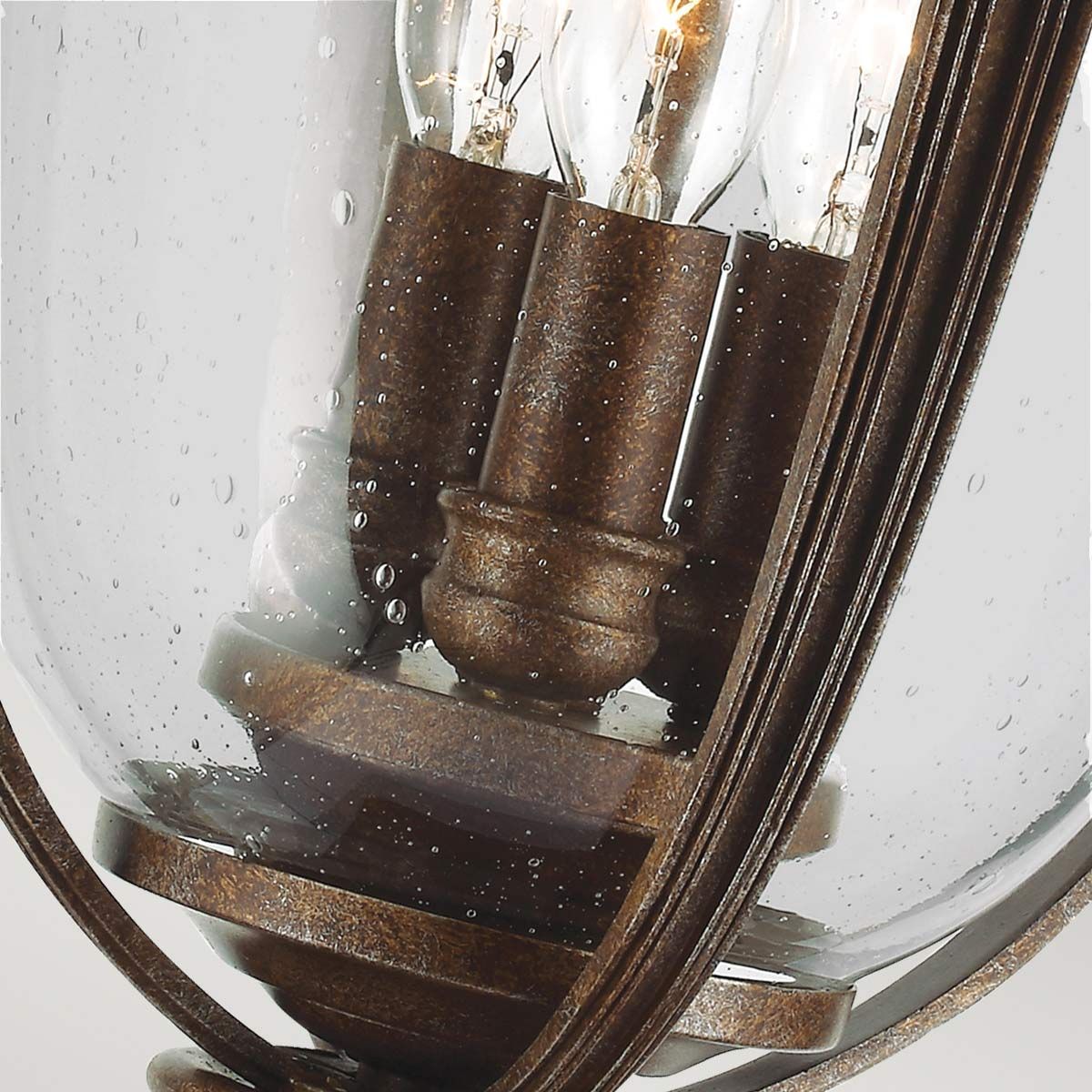 English Bridle 3 - flammiger großer Sockel - Britische Bronze - Elsteadlighting - FE - EB3 - L - BRB