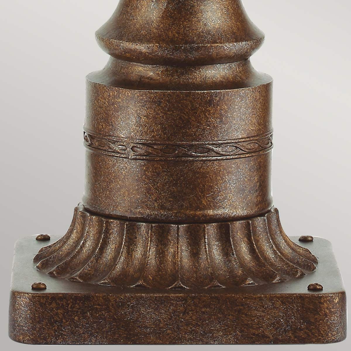 English Bridle 3 - flammiger großer Sockel - Britische Bronze - Elsteadlighting - FE - EB3 - L - BRB