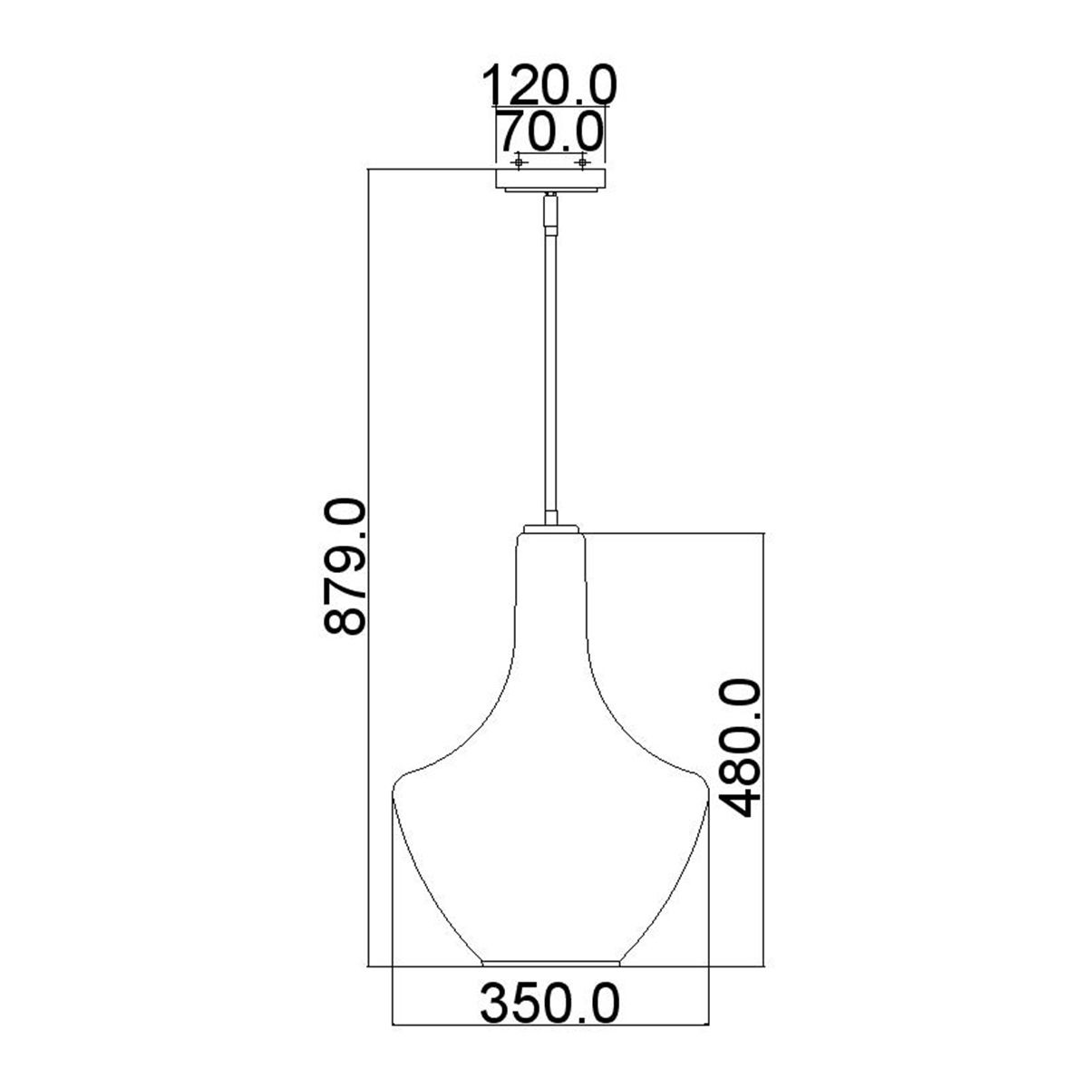 Everly 1-flammige Pendelleuchte, mittelgroß, alte Bronze - Elsteadlighting - leuchtengrosshandel24