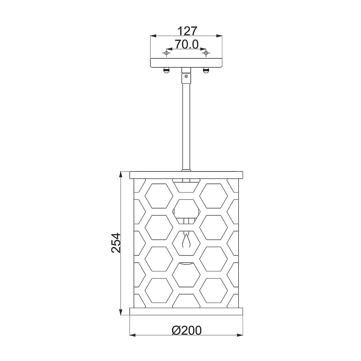 Felix 1-flammige Mini-Pendelleuchte - Sonnenuntergangsgold - Elsteadlighting - leuchtengrosshandel24