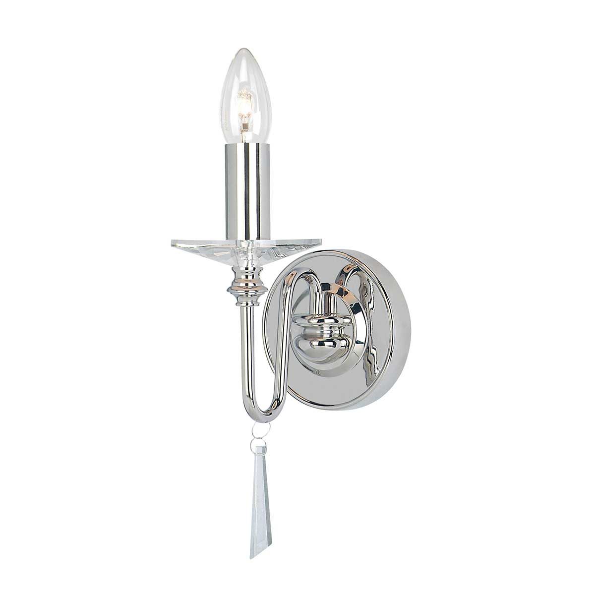 Finsbury Park 1-flammige Wandleuchte, poliertes Nickel - Elsteadlighting - leuchtengrosshandel24