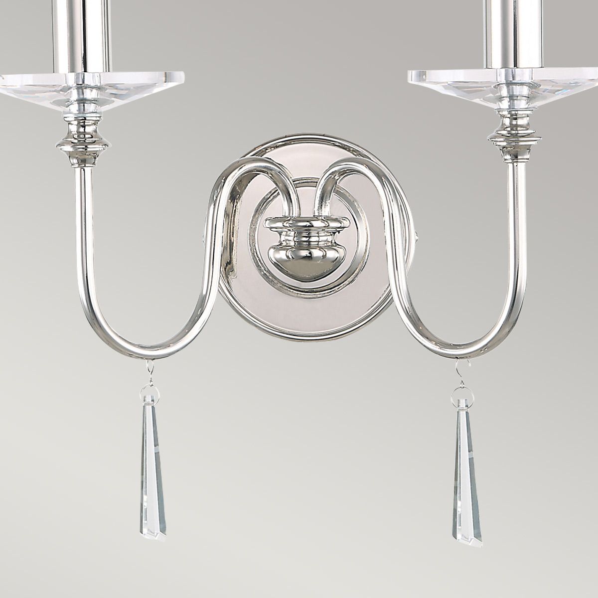 Finsbury Park 2-flammige Wandleuchte, poliertes Nickel - Elsteadlighting - leuchtengrosshandel24