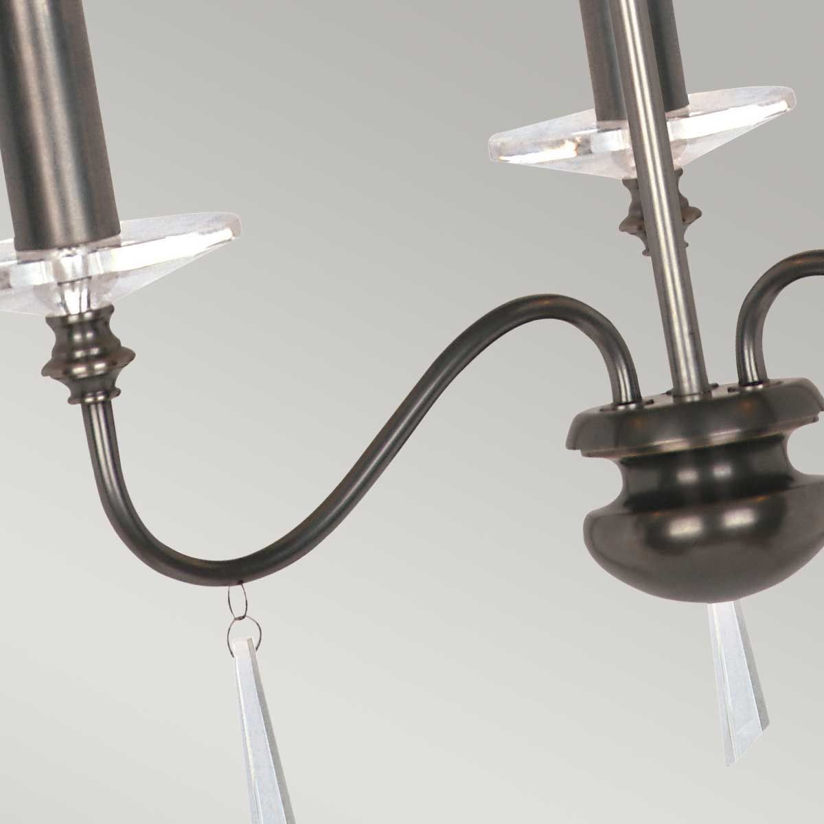 Finsbury Park Kronleuchter mit 3 Lichtern, alte Bronze - Elsteadlighting - leuchtengrosshandel24