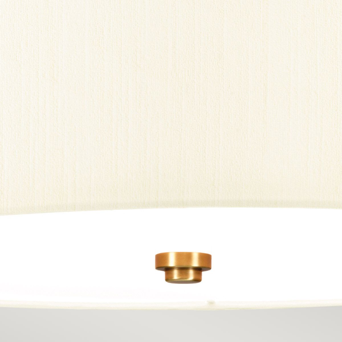 Fletcher 18" Flush - gealtertes Messing mit elfenbeinfarbenem Schirm - Elsteadlighting - leuchtengrosshandel24