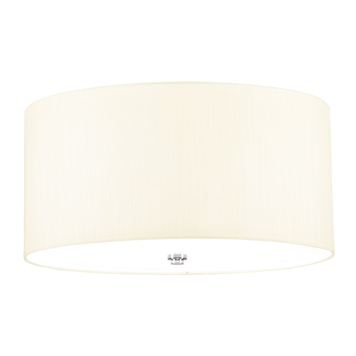 Fletcher 18" Flush - Poliertes Chrom mit Elfenbeinschirm - Elsteadlighting - leuchtengrosshandel24