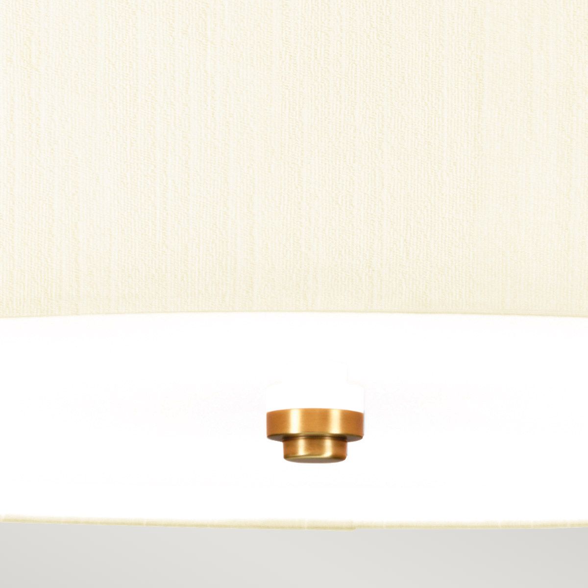 Fletcher 22" Flush - gealtertes Messing mit elfenbeinfarbenem Schirm - Elsteadlighting - leuchtengrosshandel24