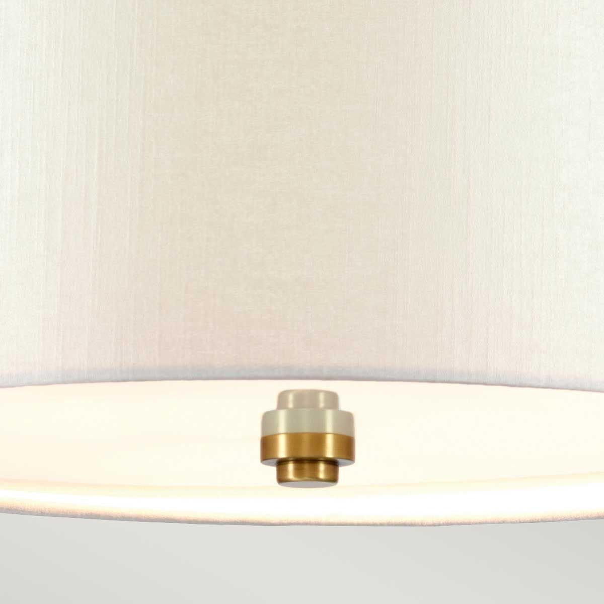 Fletcher 30" Flush - gealtertes Messing mit elfenbeinfarbenem Schirm - Elsteadlighting - leuchtengrosshandel24