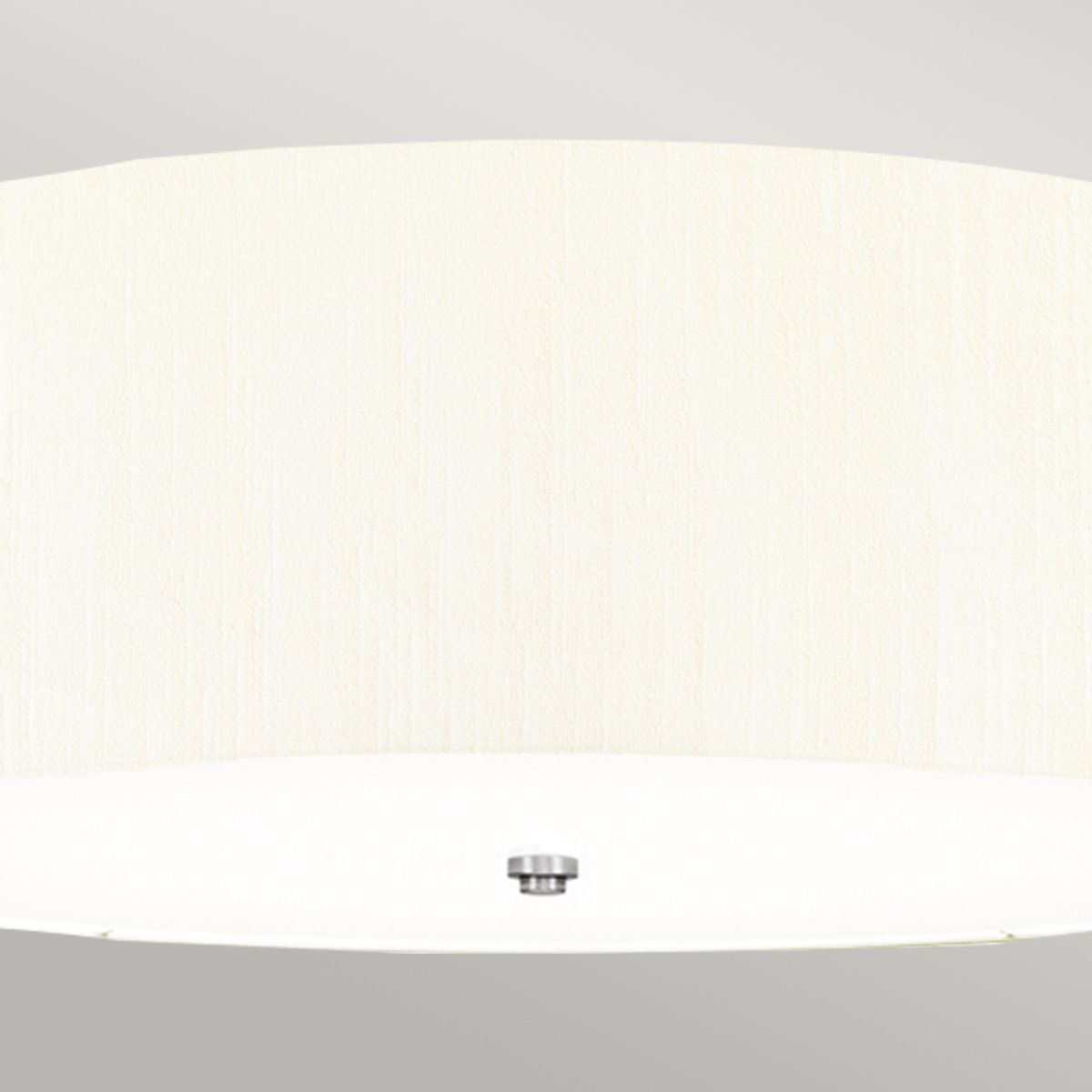 Fletcher 30" Flush - Poliertes Chrom mit Elfenbeinschirm - Elsteadlighting - leuchtengrosshandel24