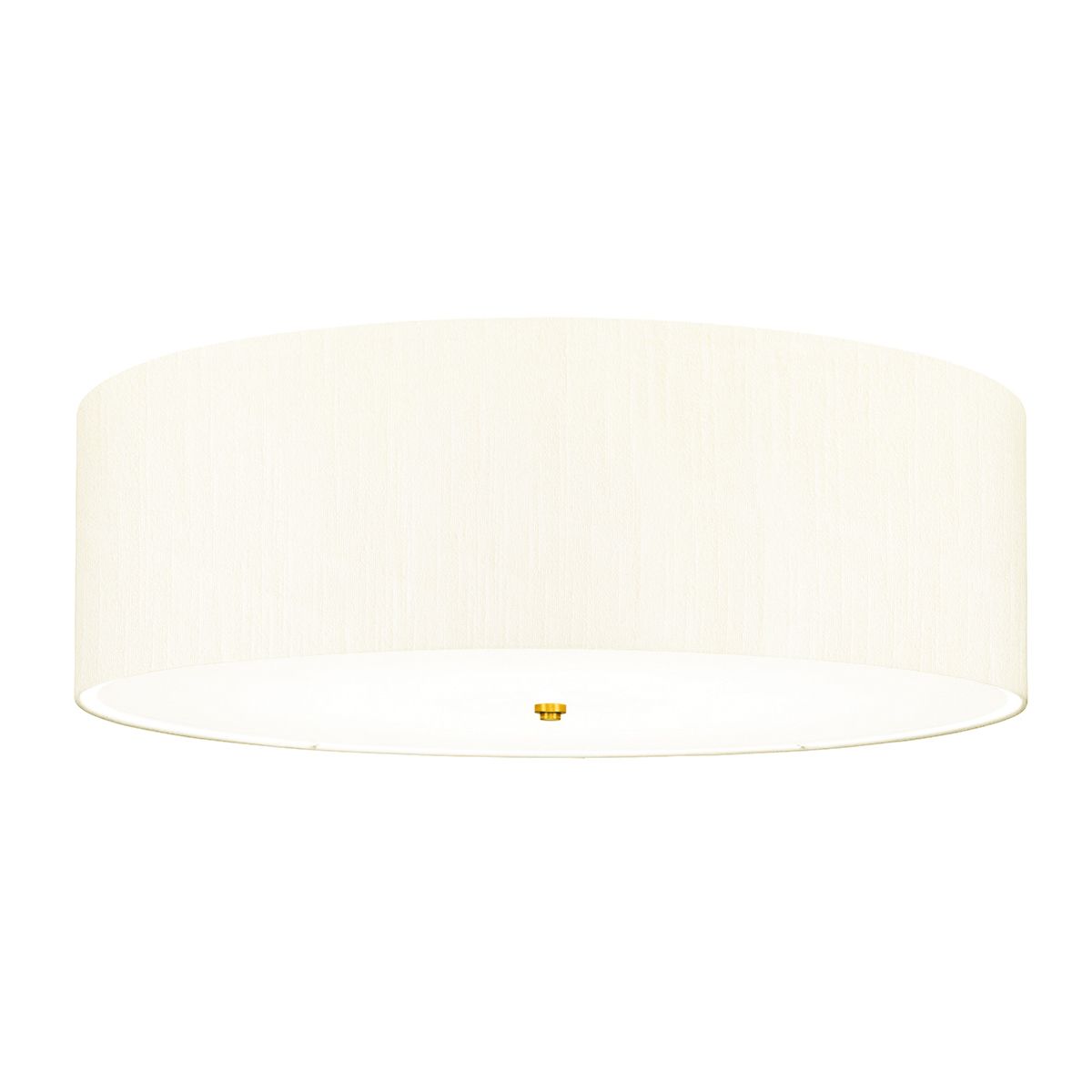 Fletcher 34" Flush - gealtertes Messing mit elfenbeinfarbenem Schirm - Elsteadlighting - leuchtengrosshandel24