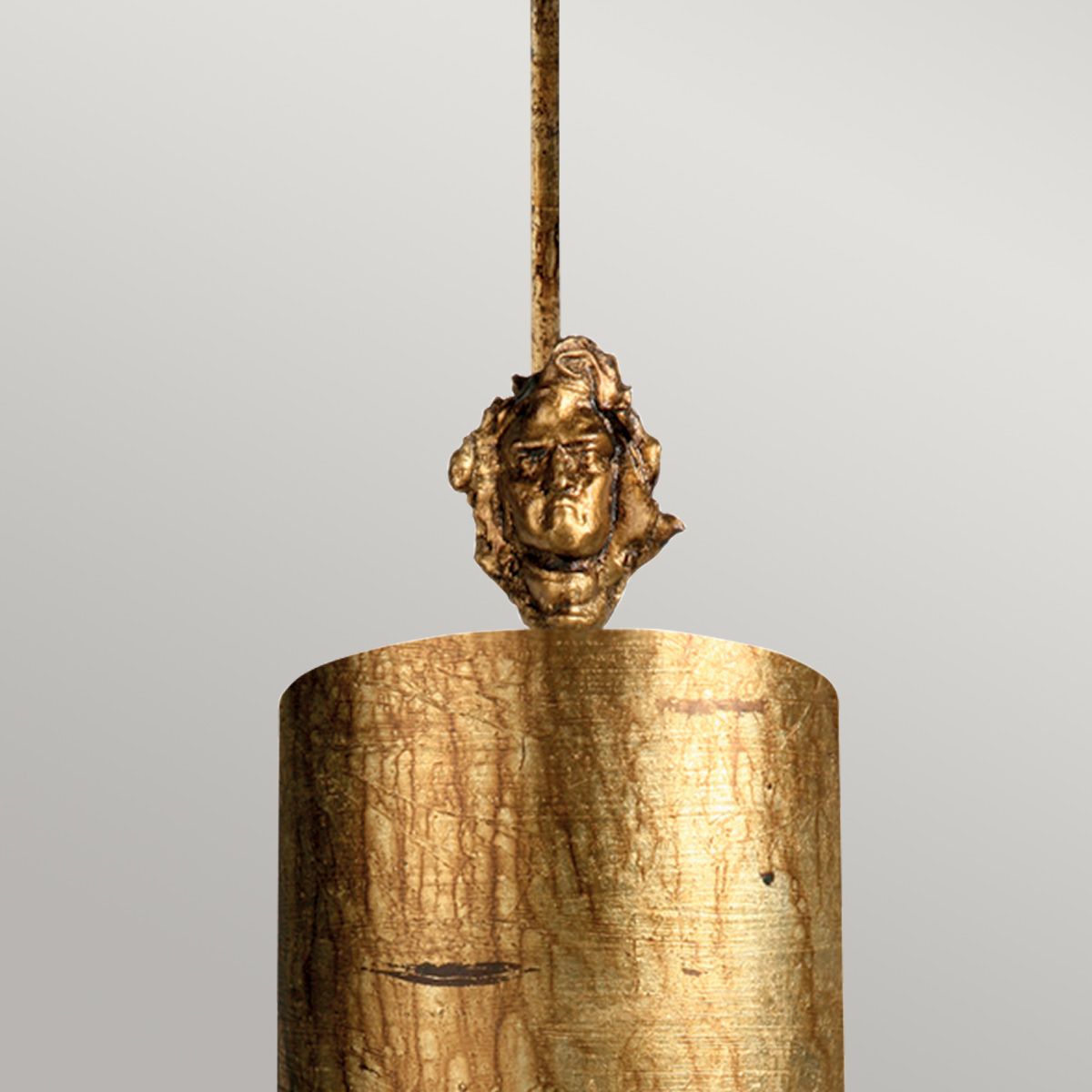 Fragment 1-flammige kleine Pendelleuchte - Gealtertes Gold - Elsteadlighting - leuchtengrosshandel24