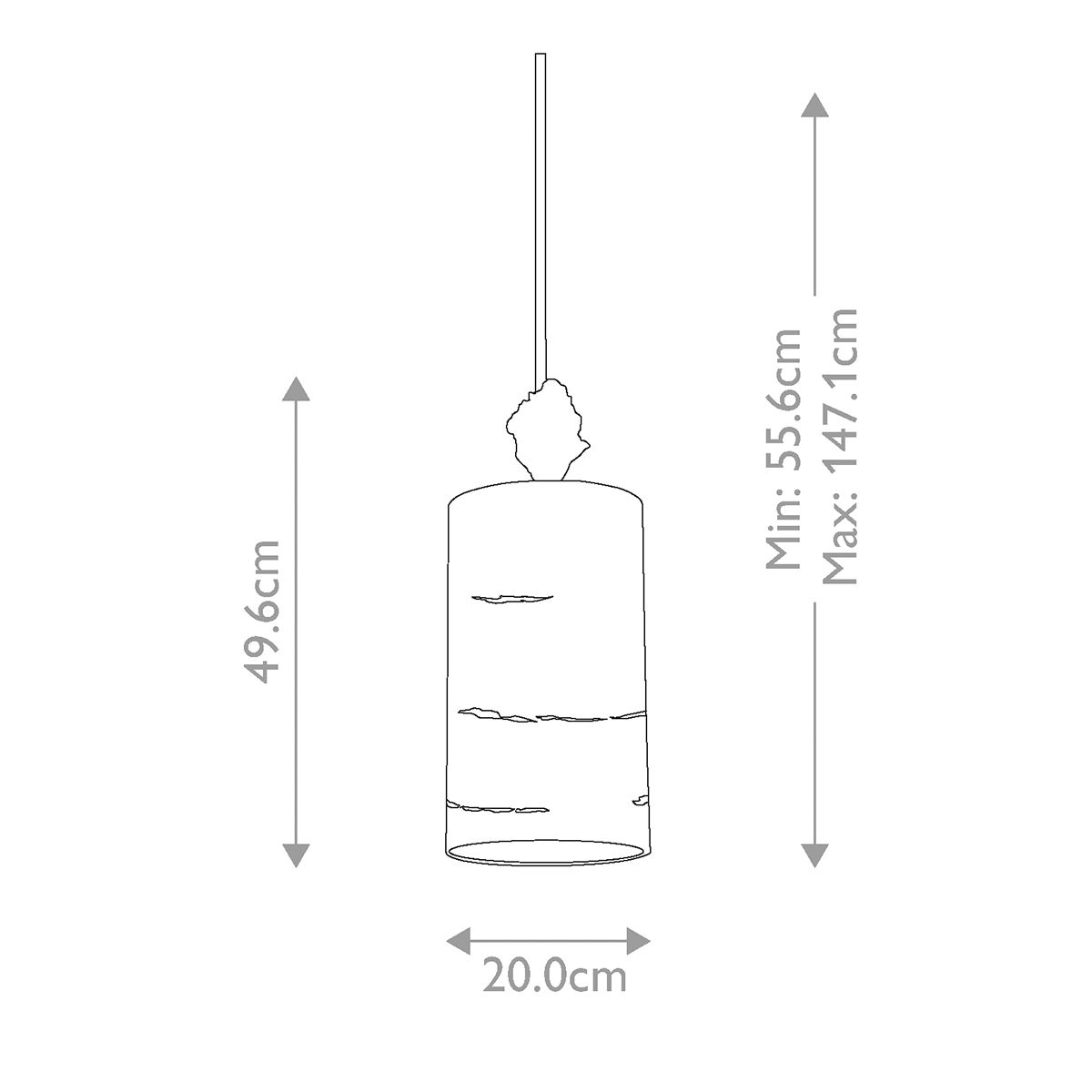Fragment 1-flammige kleine Pendelleuchte - Gealtertes Gold - Elsteadlighting - leuchtengrosshandel24