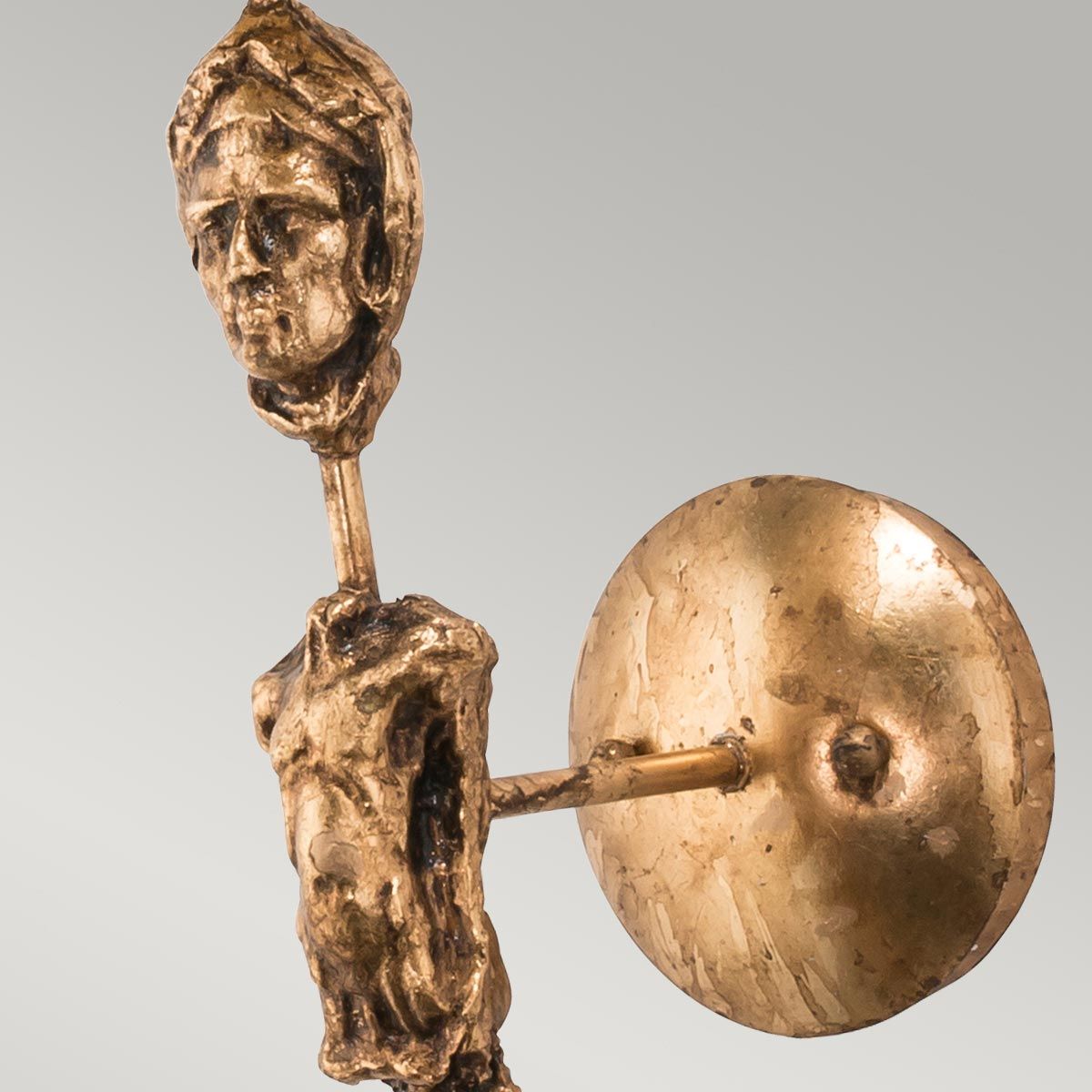 Fragment 1-flammige Wandleuchte - Gealtertes Gold - Elsteadlighting - leuchtengrosshandel24